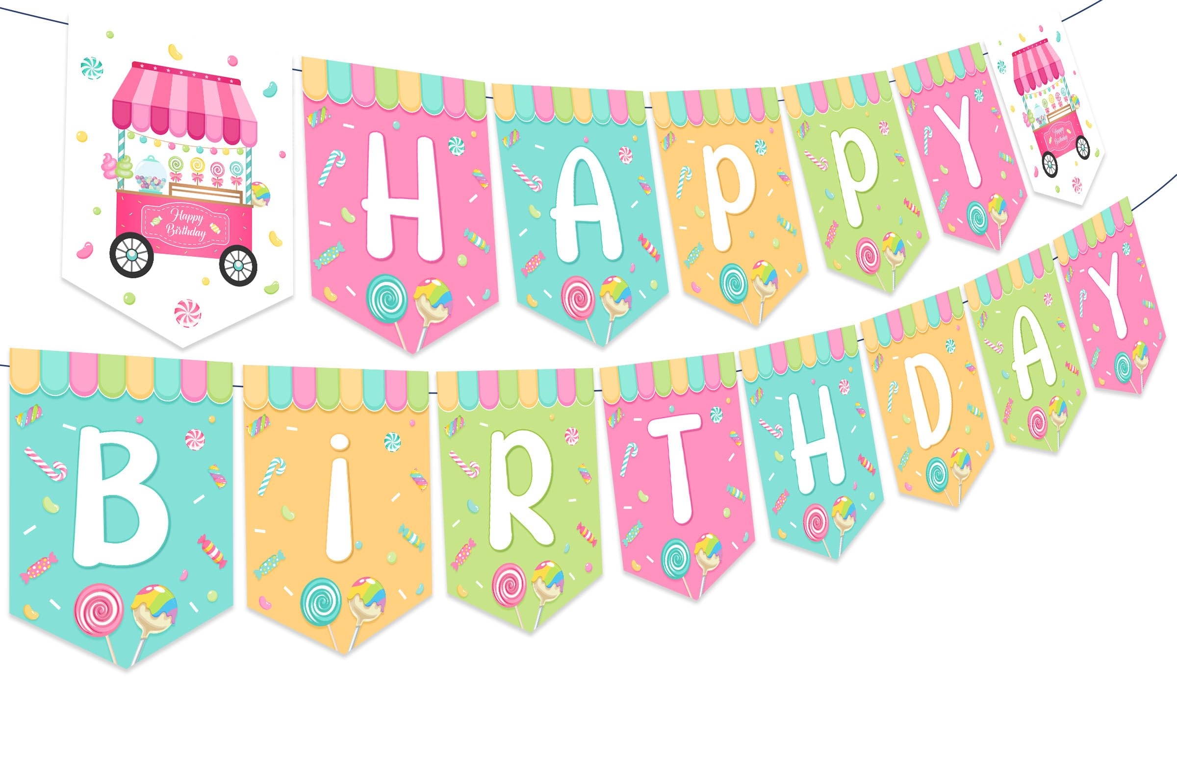 Candyland Printable Banner