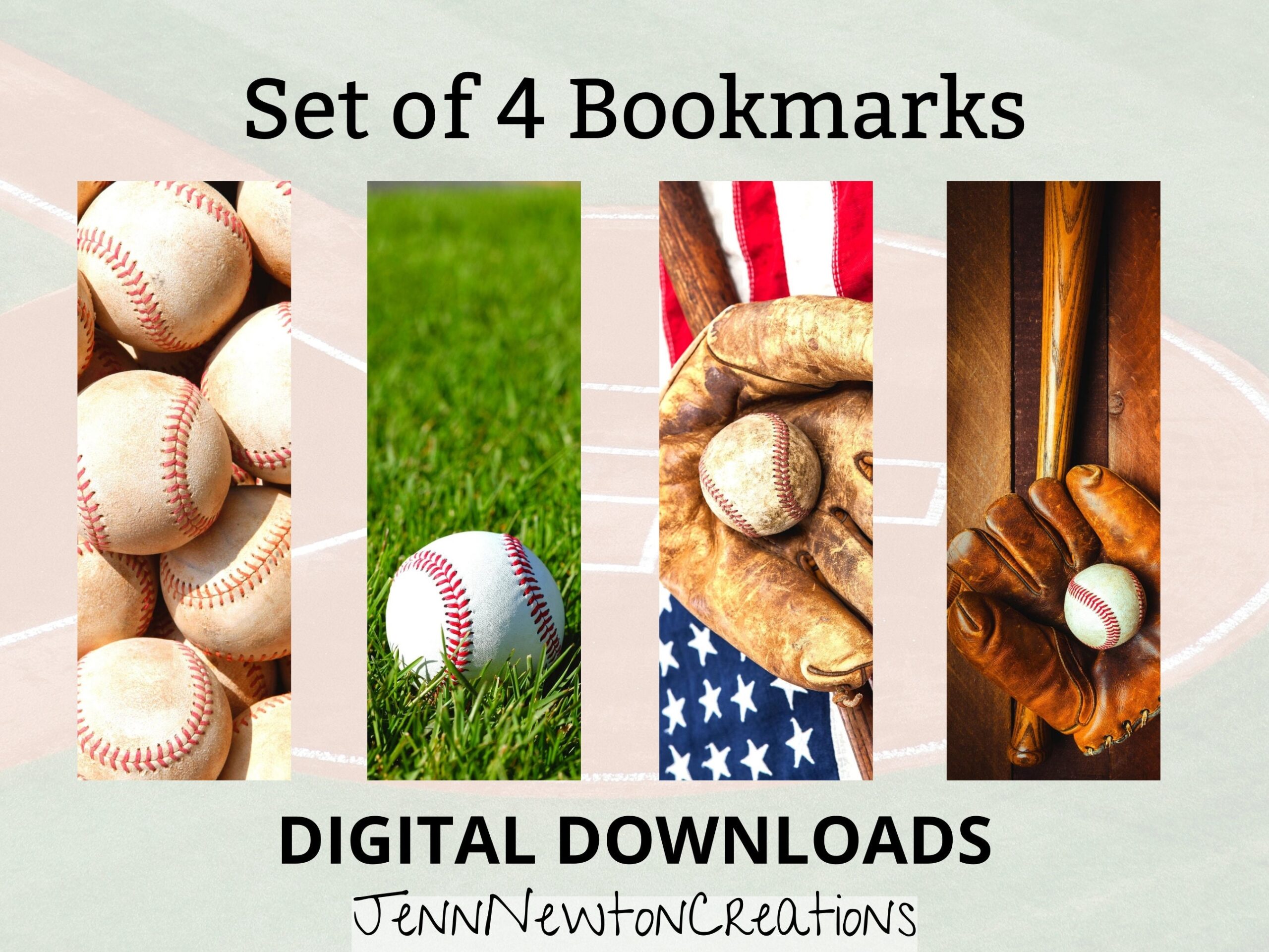 Printable Baseball Bookmarks