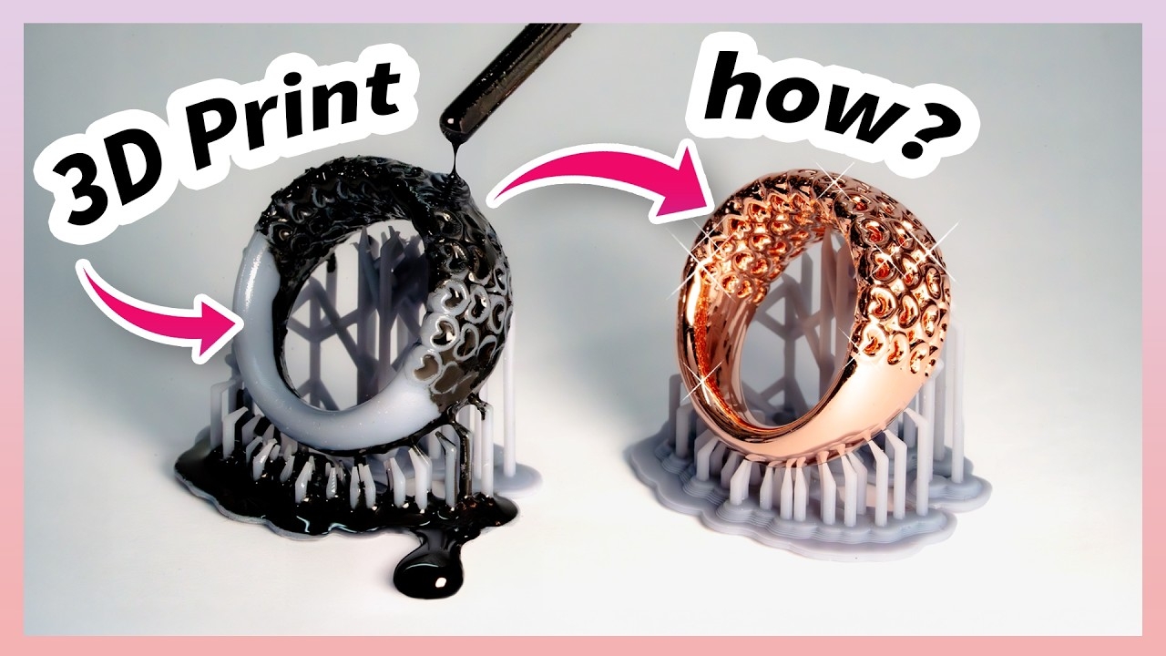 Electroplating 3D Printed Jewelry FULL TUTORIAL YouTube