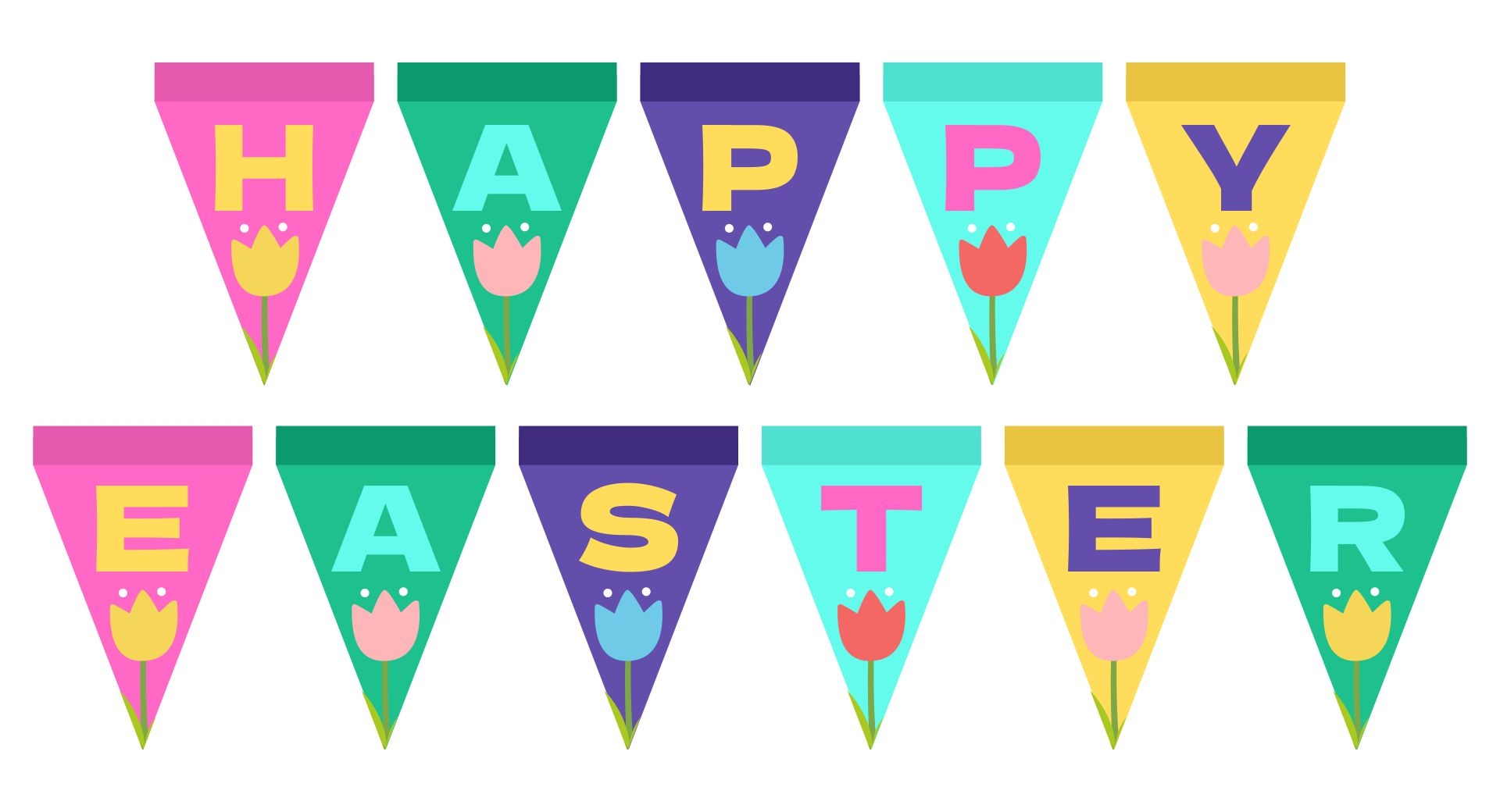 Free Easter Banner Printable Printable Party Favors