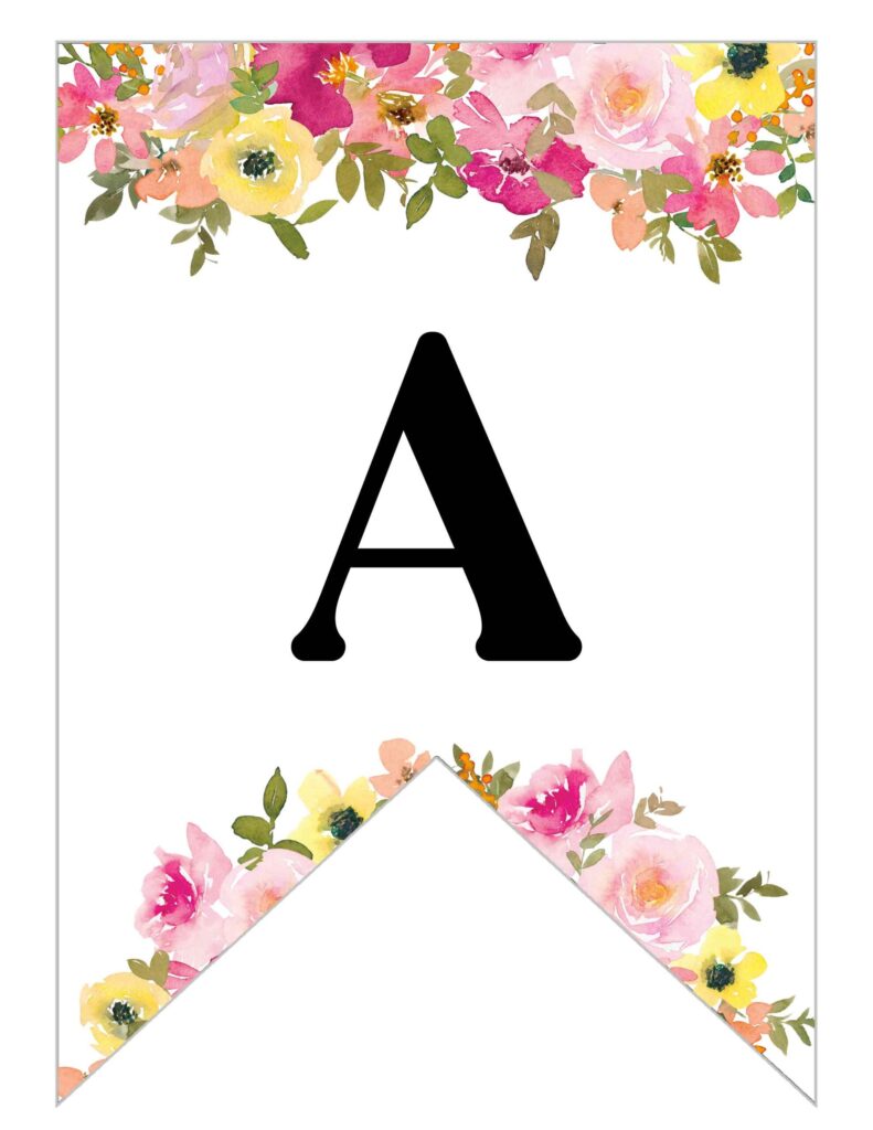 Free Printable Letters For Banners Entire Alphabet - King Printables