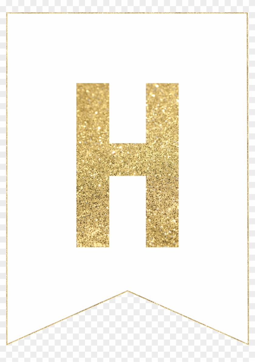 H Gold Alphabet Banner Letter Free Printable Ramadan Decoration Free Transparent PNG Clipart Images Download