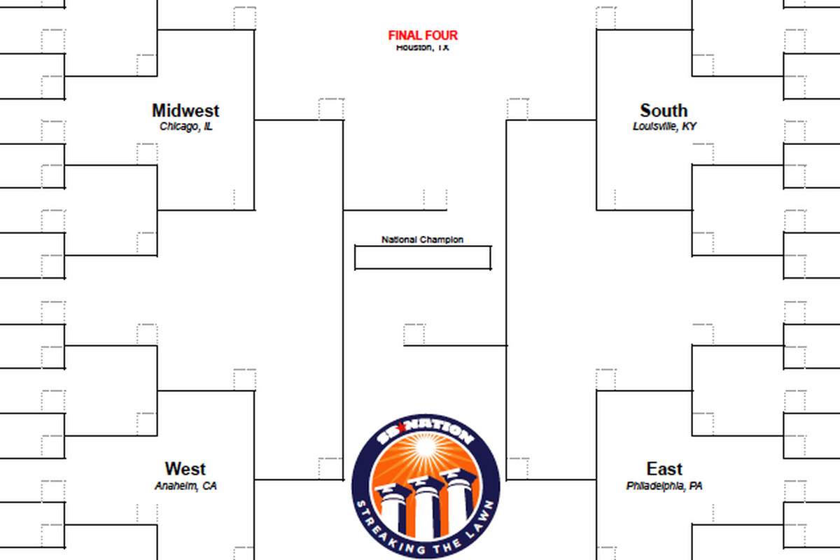 NCAA Bracket 2016 Download Your Printable March Madness Bracket Here Streaking The Lawn