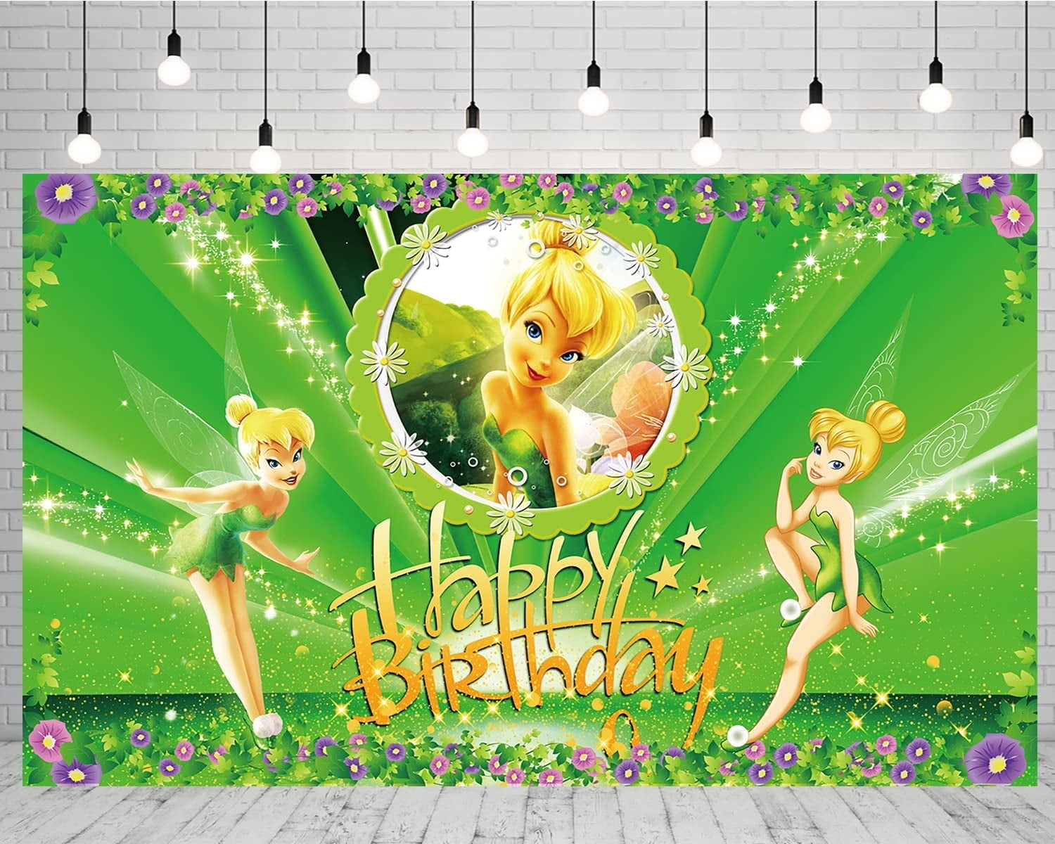 Tinkerbell Happy Birthday Banner Printable