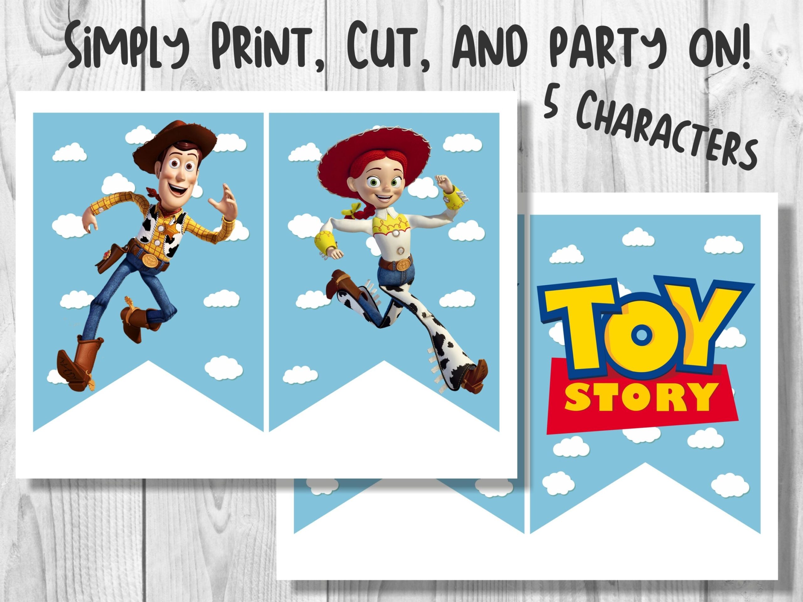 Printable Toy Story Birthday Banner