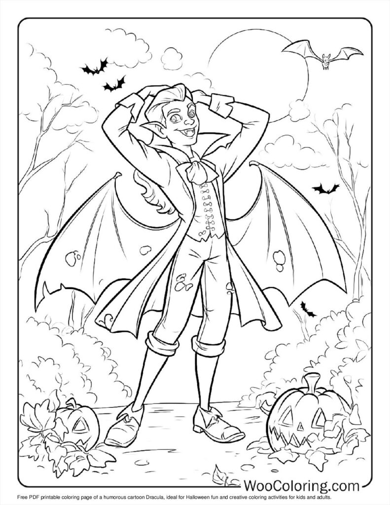 count dracula coloring pages