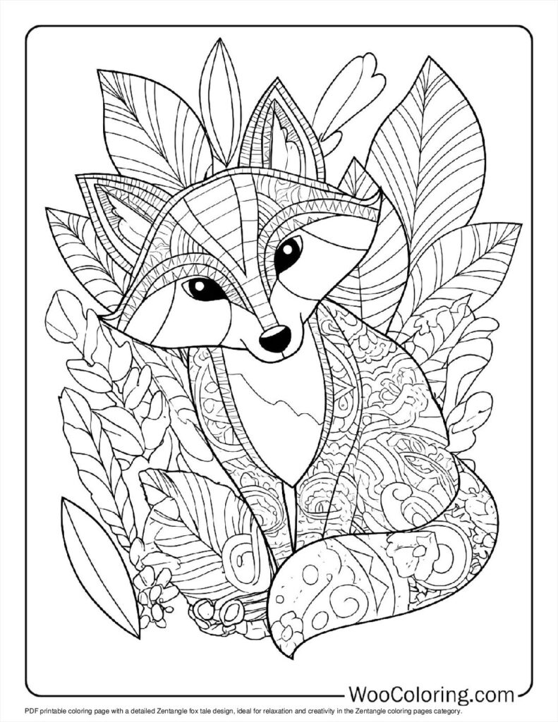 100 Zentangle Coloring Pages Free PDF To Print Woo Coloring