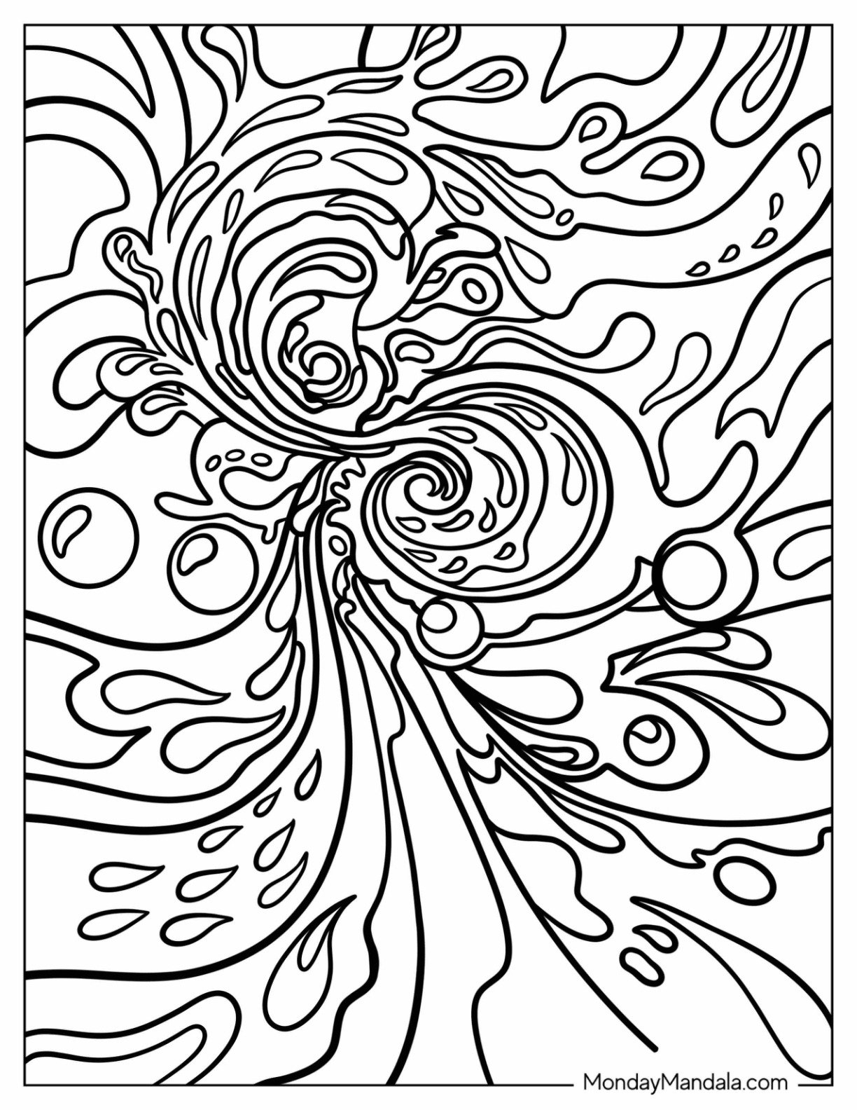 20 Abstract Coloring Pages Free PDF Printables 