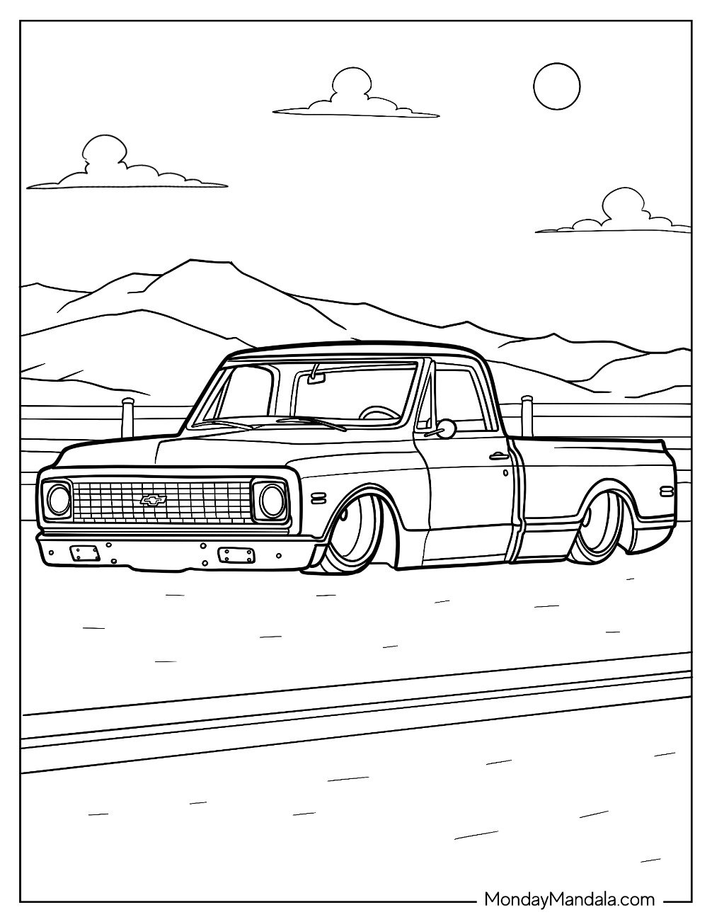 20 Chevrolet Coloring Pages Free PDF Printables 