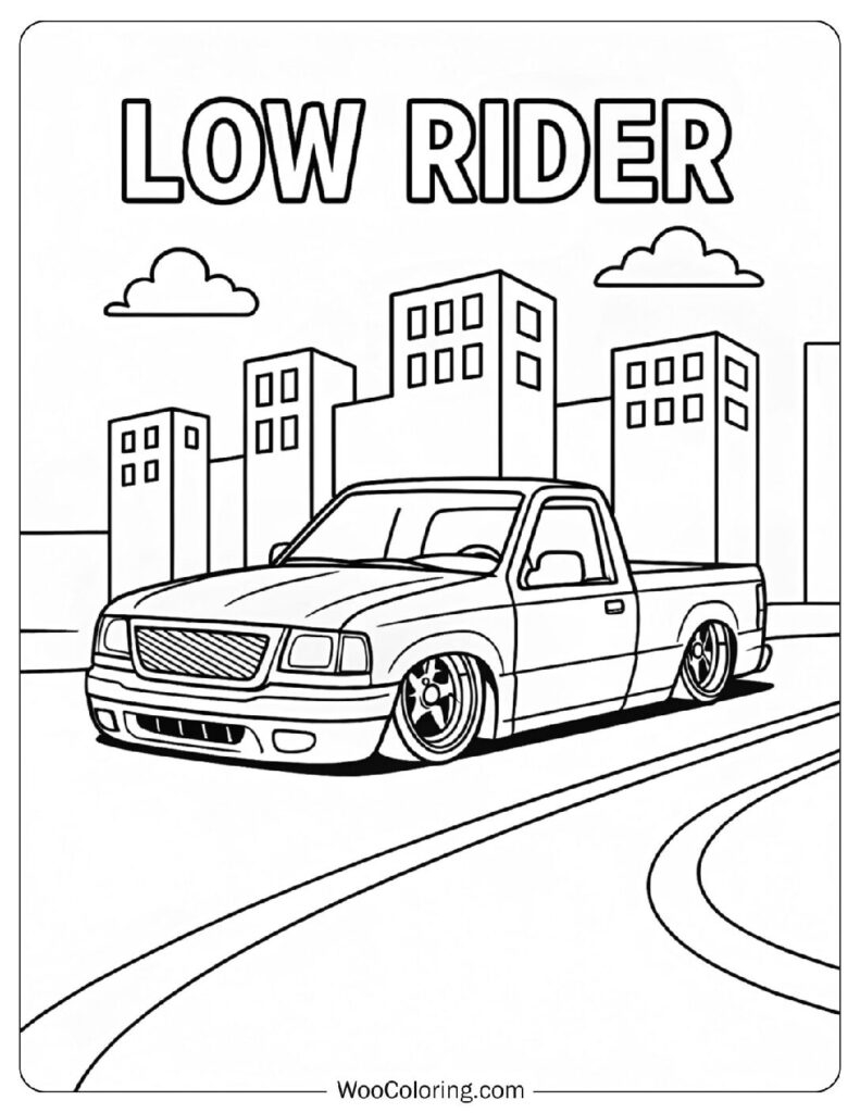 22 Lowrider Coloring Pages Free PDF To Print Woo Coloring