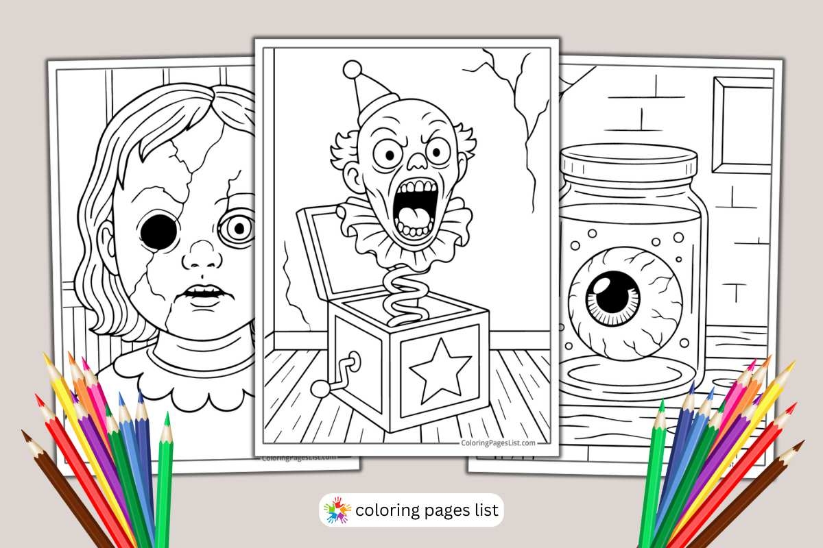 24 Horror Coloring Pages Free Printable PDFs Coloring Pages List