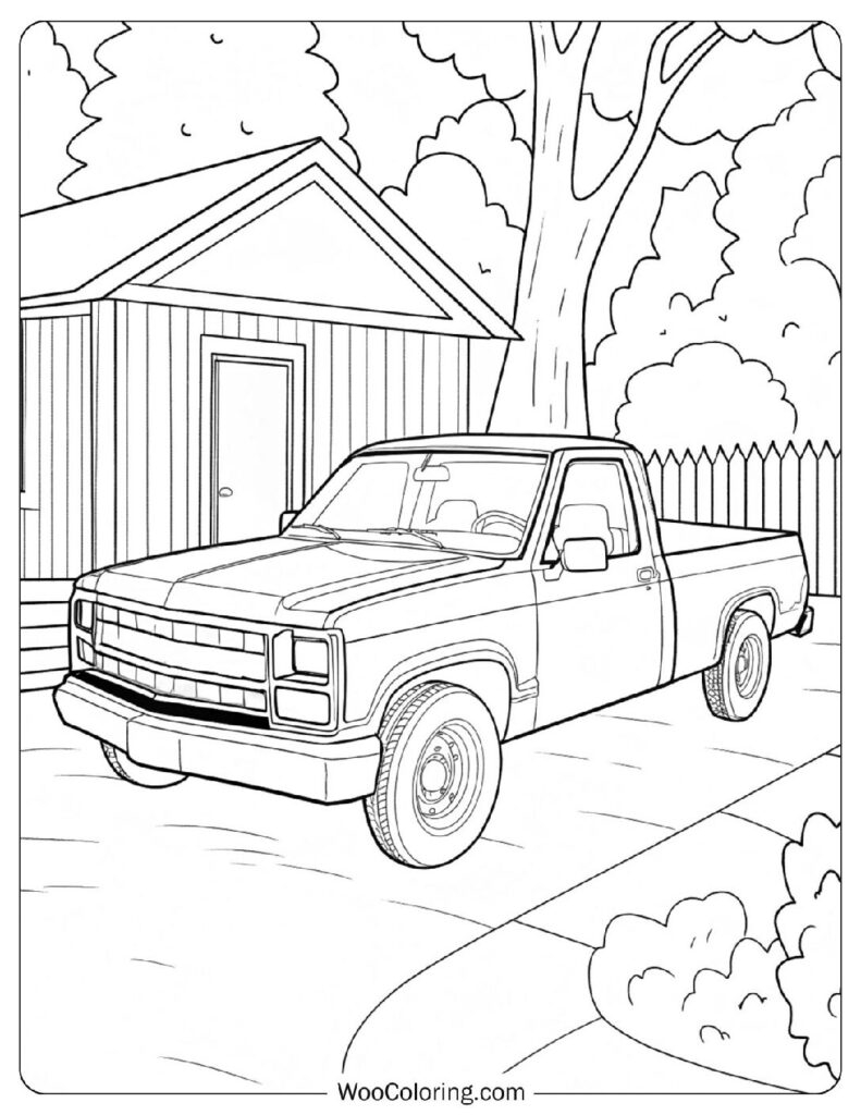 24 Truck Coloring Pages Free PDF To Print Woo Coloring