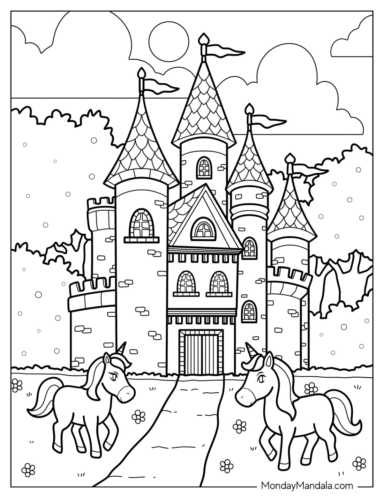 25 Castle Coloring Pages Free PDF Printables 25 Castle Coloring Pages Free PDF Printables