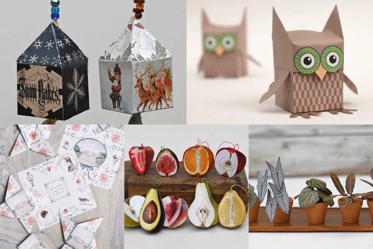 25 Free Printable Paper Crafts For Adults And Teens Pillar Box Blue