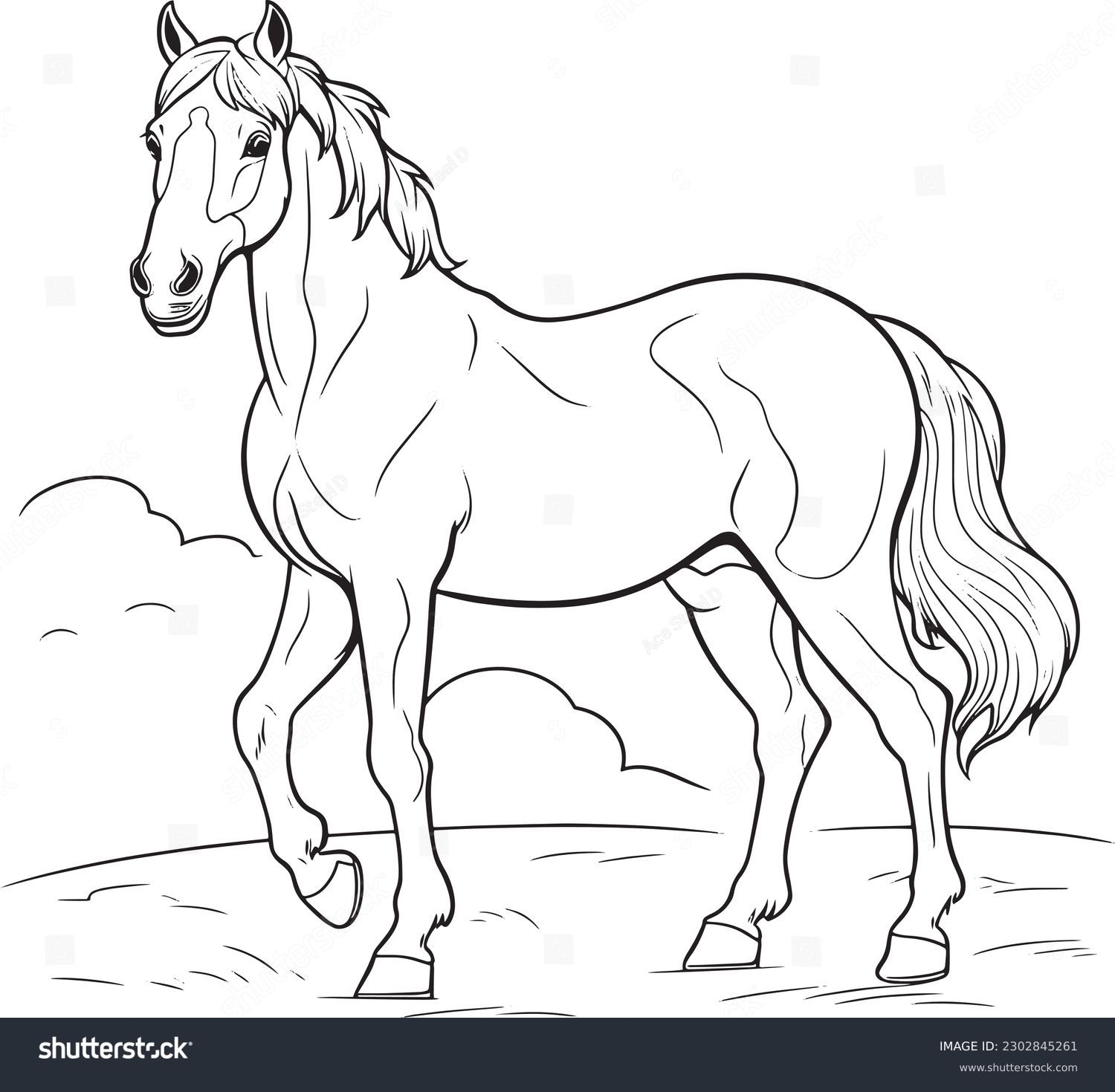 26 Thousand Coloring Book Horses Royalty Free Images Stock Photos Pictures Shutterstock