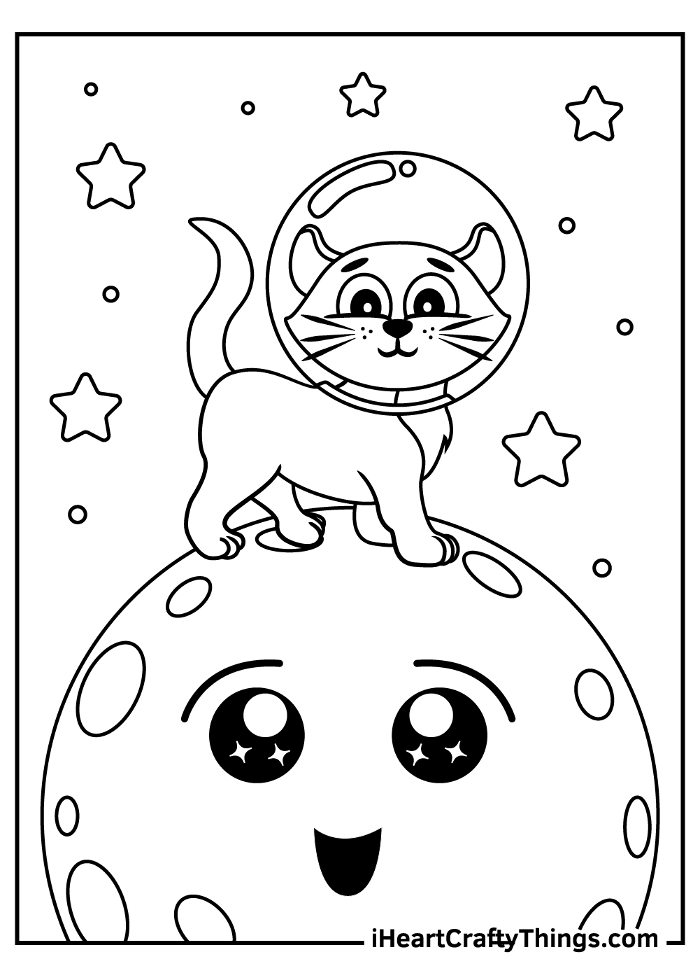 30 Moon Coloring Pages 100 Free Printables 