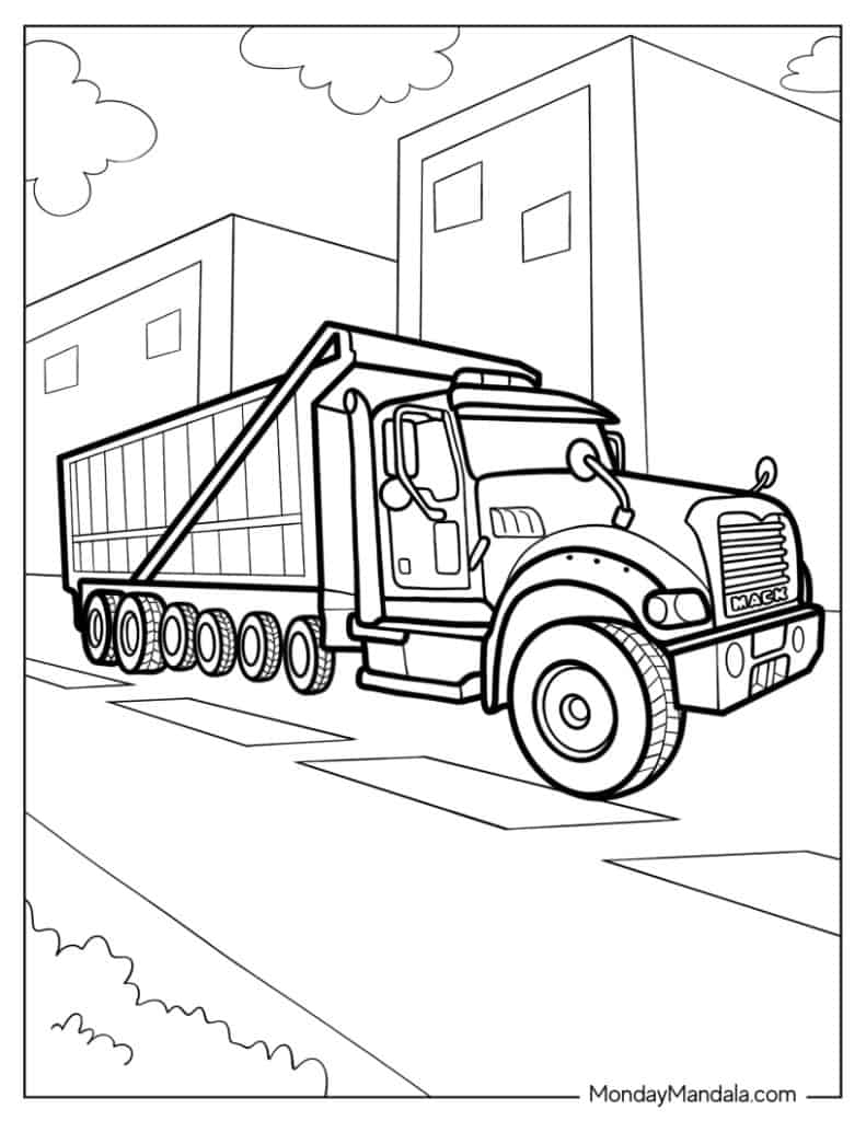 34 Truck Coloring Pages Free PDF Printables 34 Truck Coloring Pages Free PDF Printables
