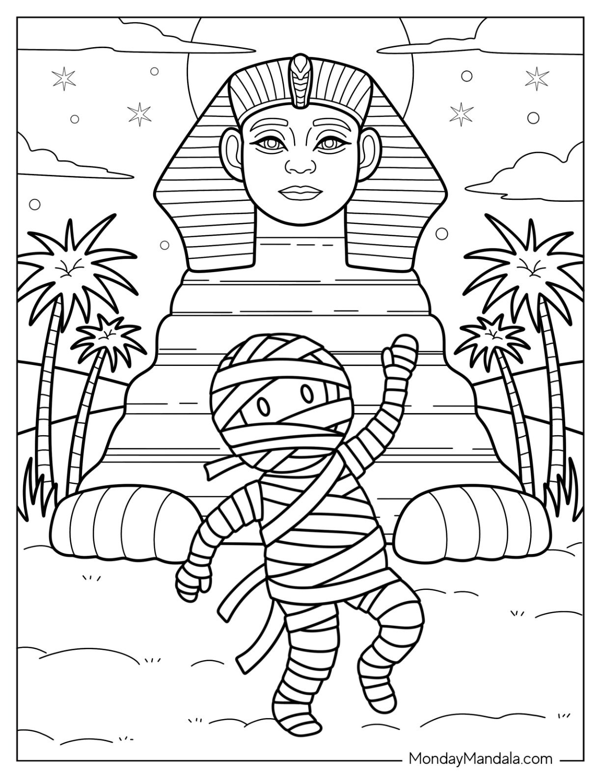 38 Mummy Coloring Pages Free PDF Printables 38 Mummy Coloring Pages Free PDF Printables