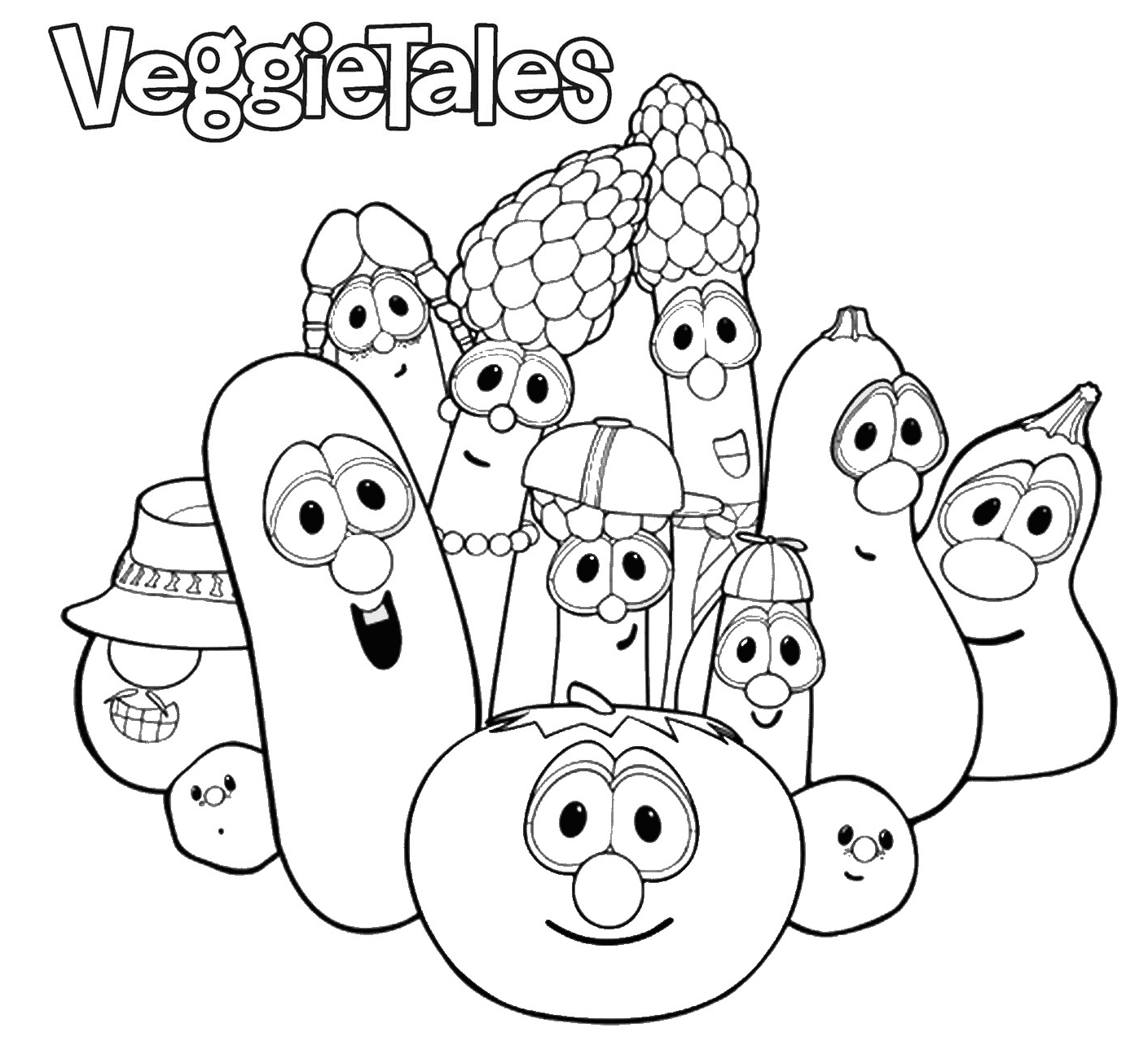 veggietales coloring pages larryboy