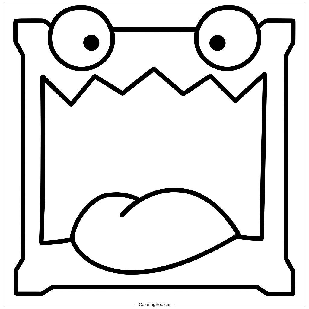 geometry dash coloring sheets