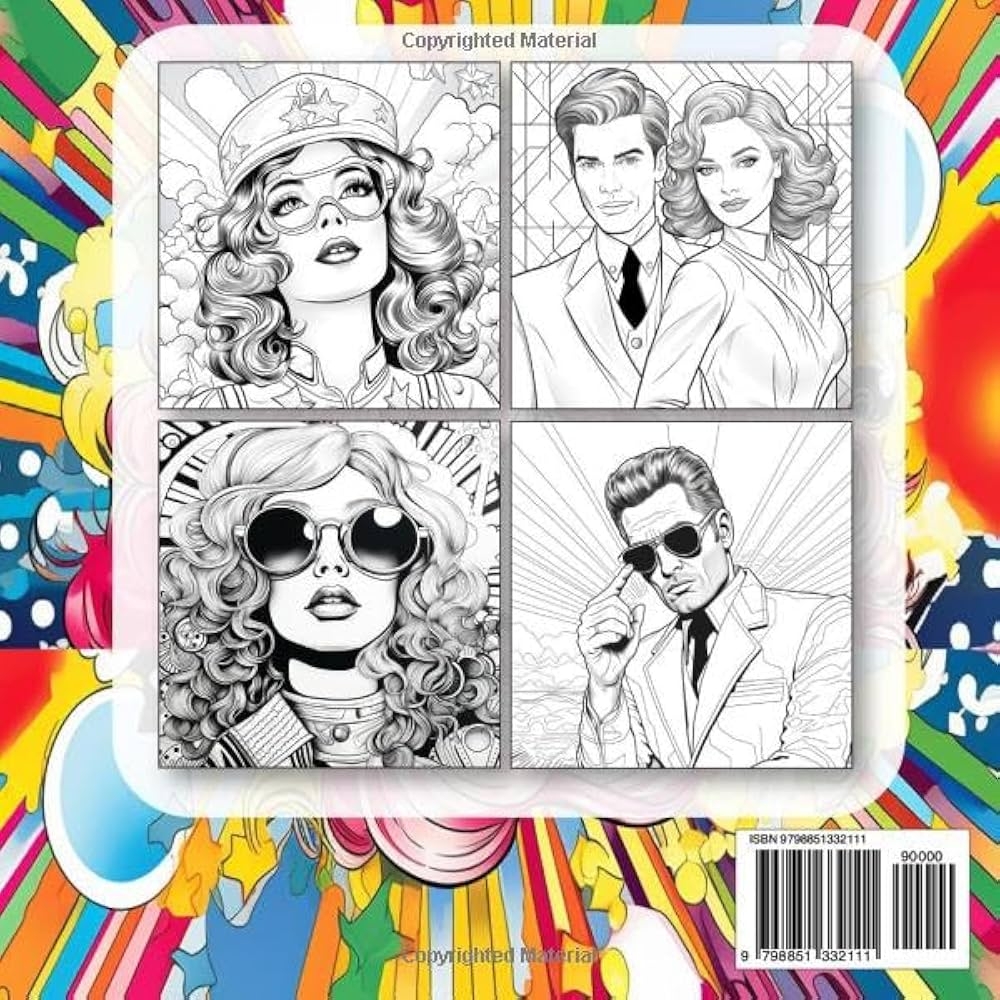 Amazon Pop Art Portraits Coloring Book Beautiful Pages Featuring Pop Art Style Portraits Of Women And Men The Essence Of Pin up Glamour Vintage Aesthetics And The Vibrant Spirit Of The 70s And 80s Amazon Pop Art Portraits Coloring Book Beautiful Pages Featuring Pop Art Style Portraits Of Women And Men The Essence Of Pin up Glamour Vintage Aesthetics And The Vibrant Spirit Of The 70s And 80s