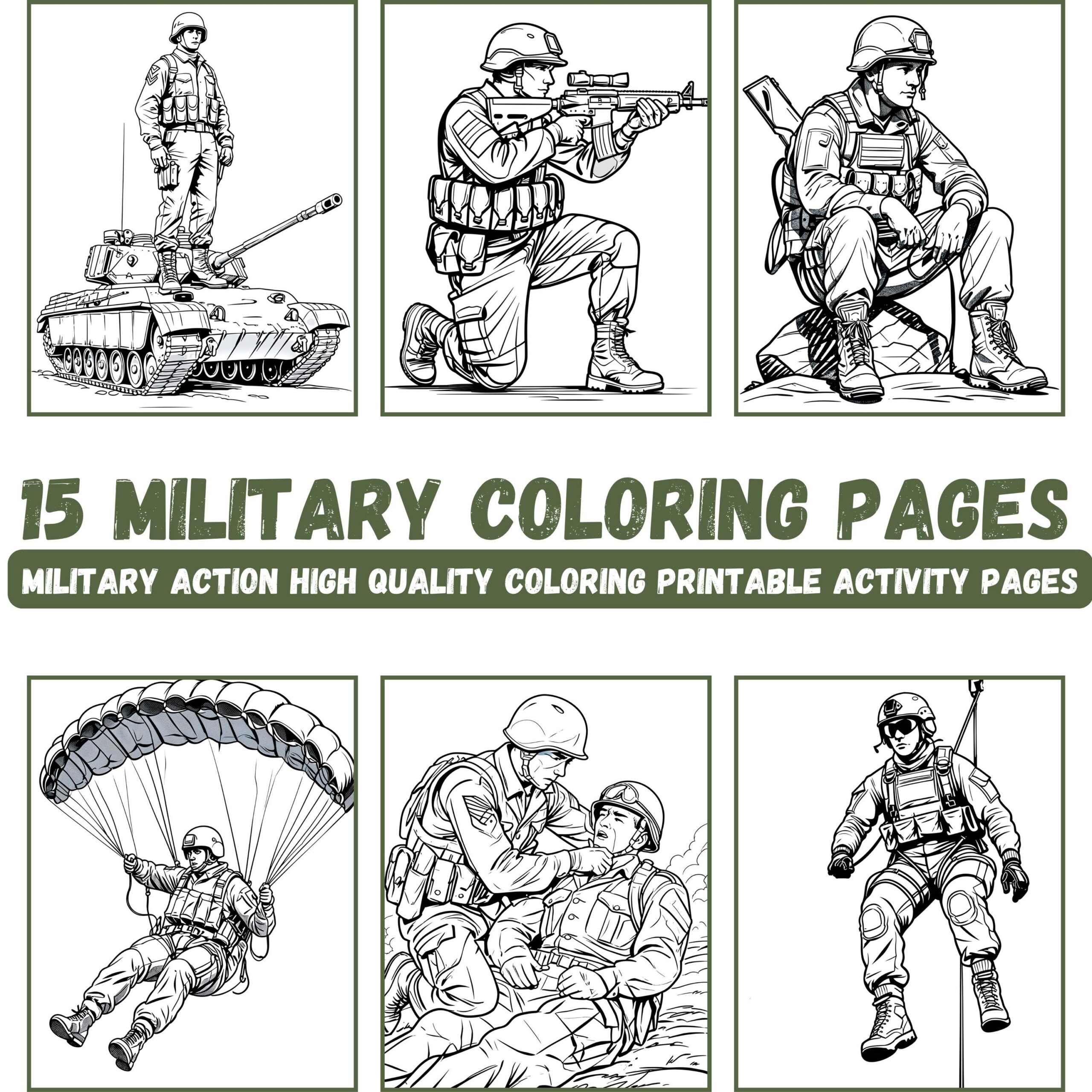 Army Coloring Pages Military Illustrations PDF Printable Etsy Army Coloring Pages Military Illustrations PDF Printable Etsy