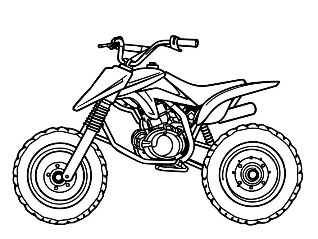 ATV Coloring Page Free Printable Coloring Page