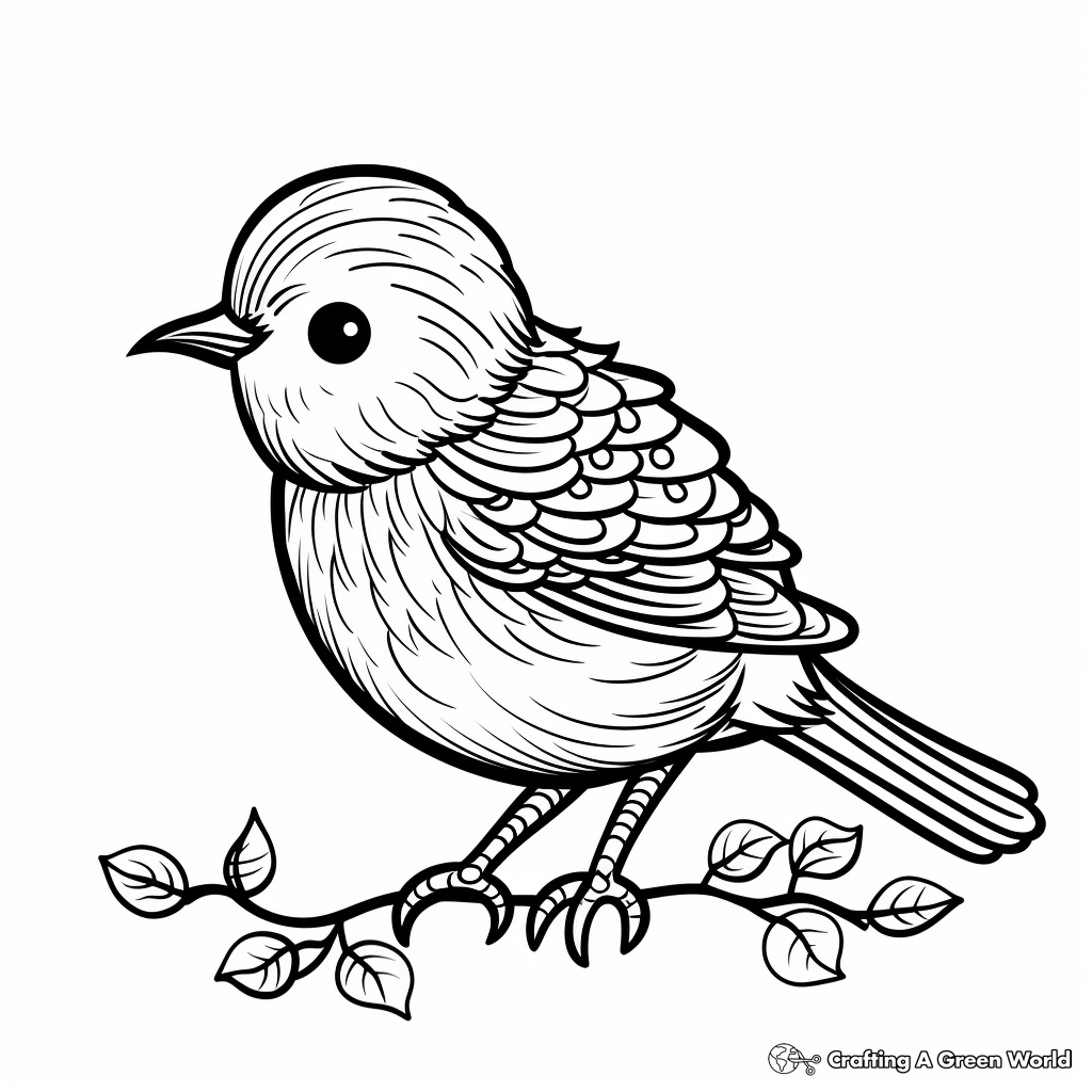 Blue Bird Coloring Pages Free Printable 