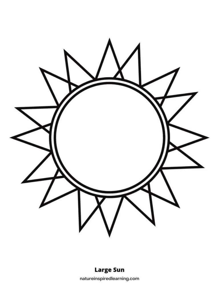 sun coloring page printable sun coloring page printable