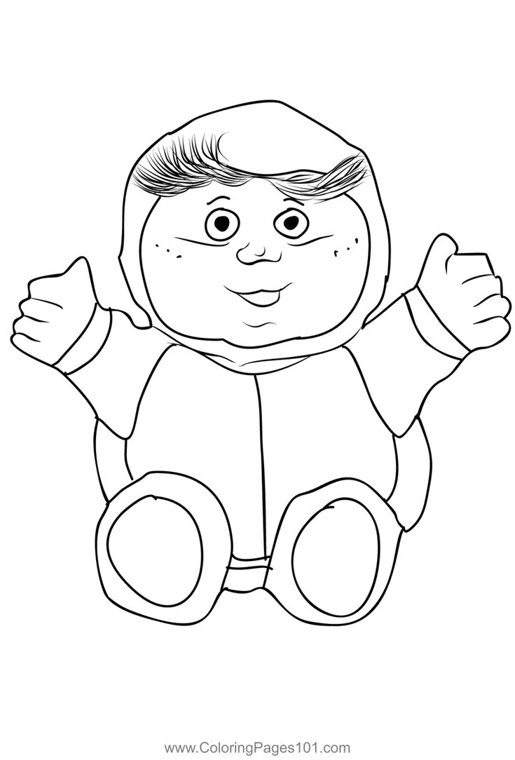 Cabbage Patch 3 Coloring Page Cabbage Patch 3 Coloring Page