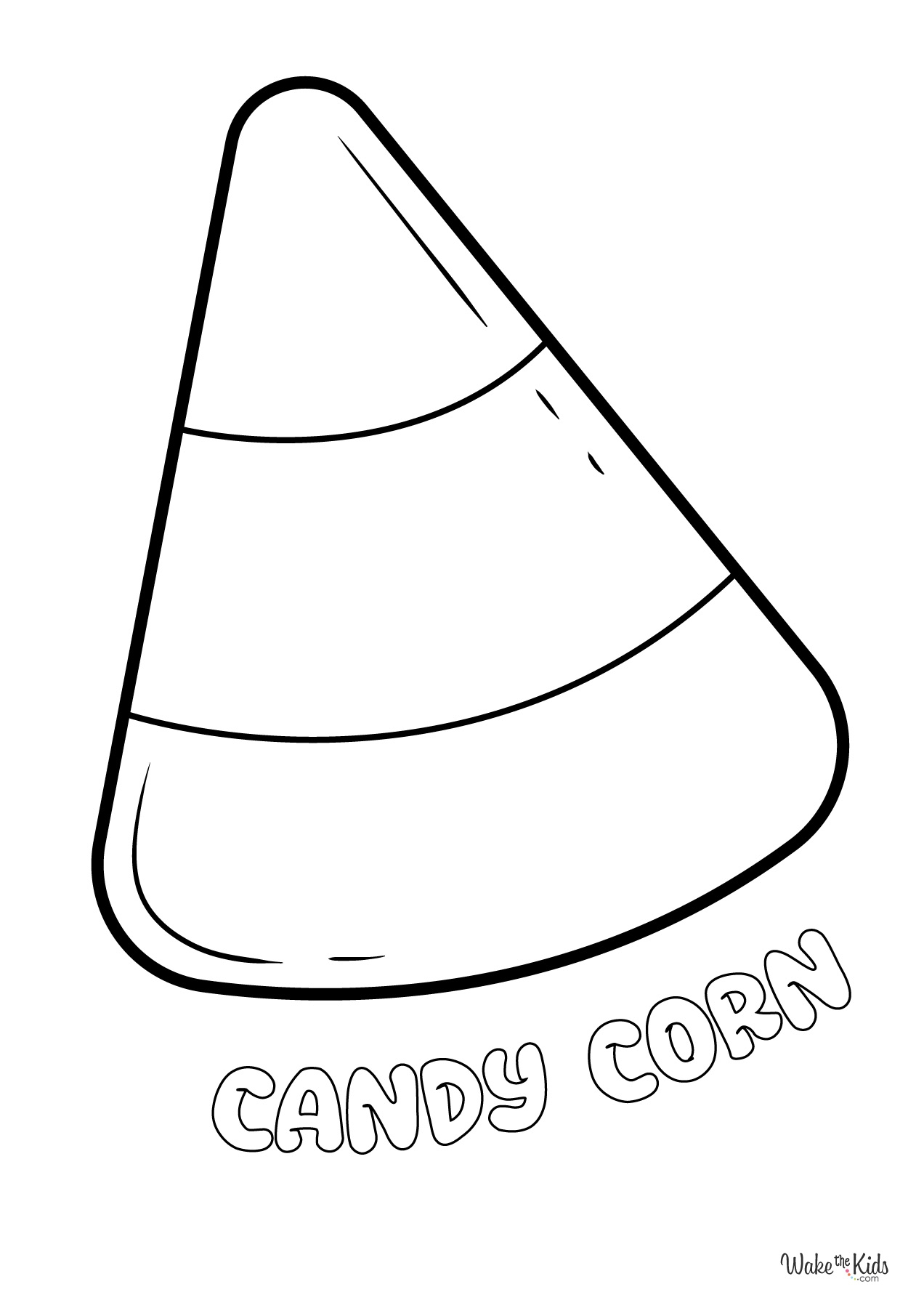 Candy Corn Coloring Pages Free Printable PDFs WakeTheKids