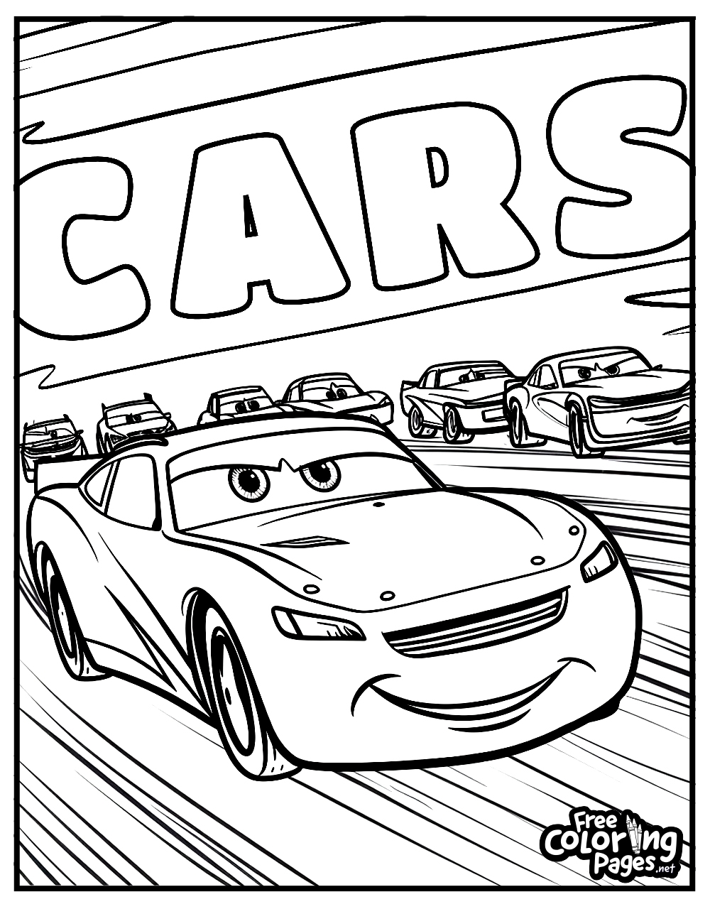 Cars Coloring Pages Free Coloring Pages