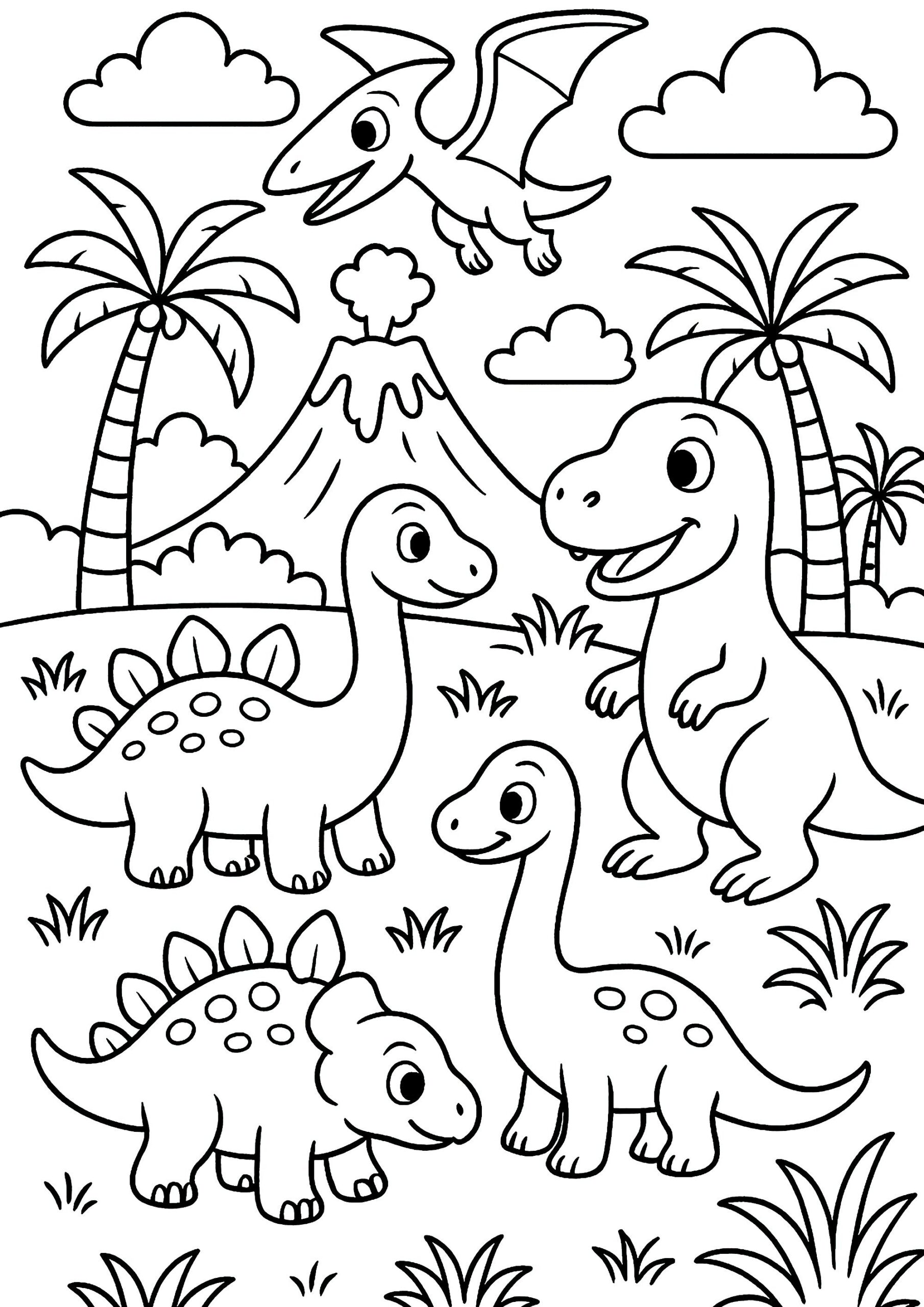 dinosaur coloring page printable