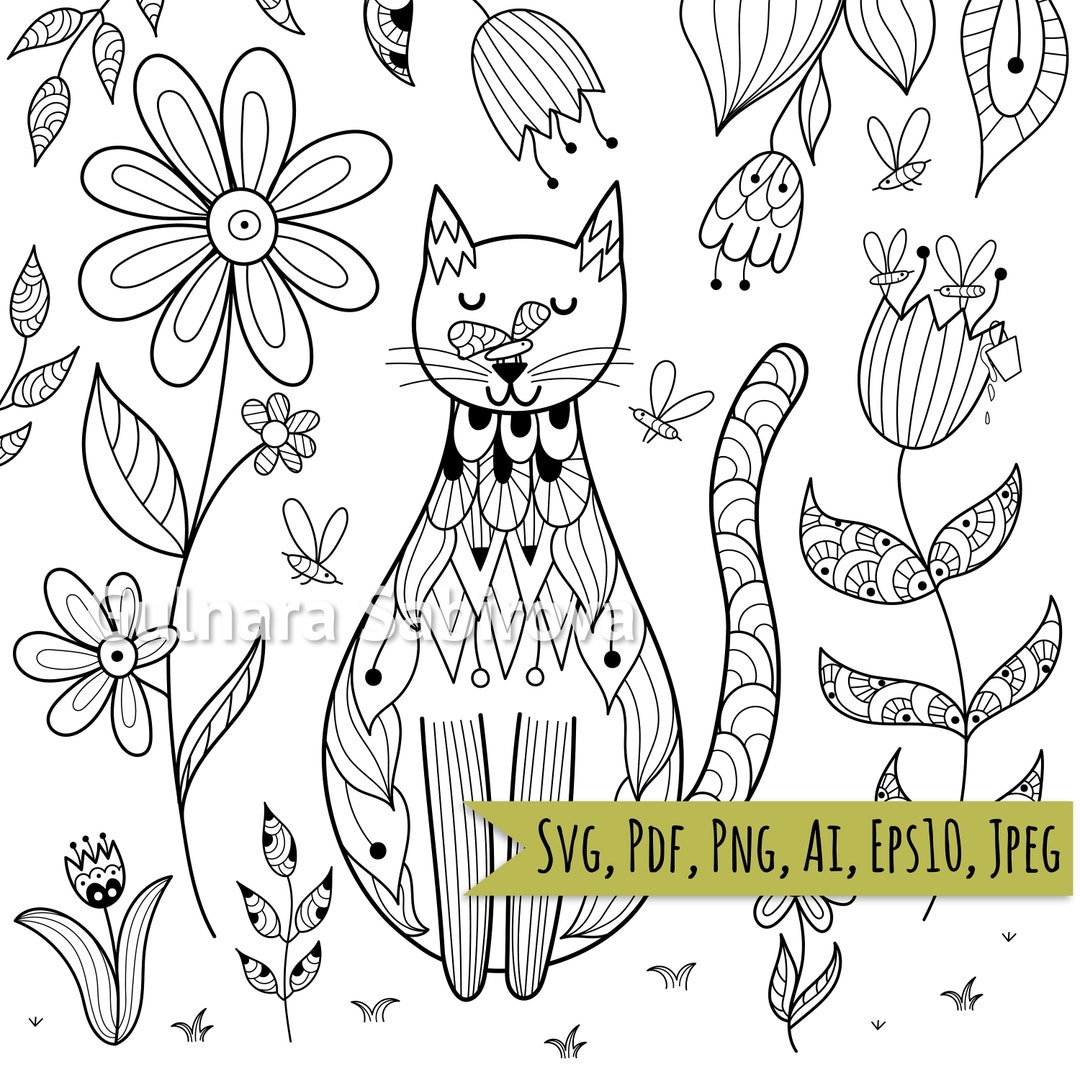 cat coloring page free printable cat coloring page free printable