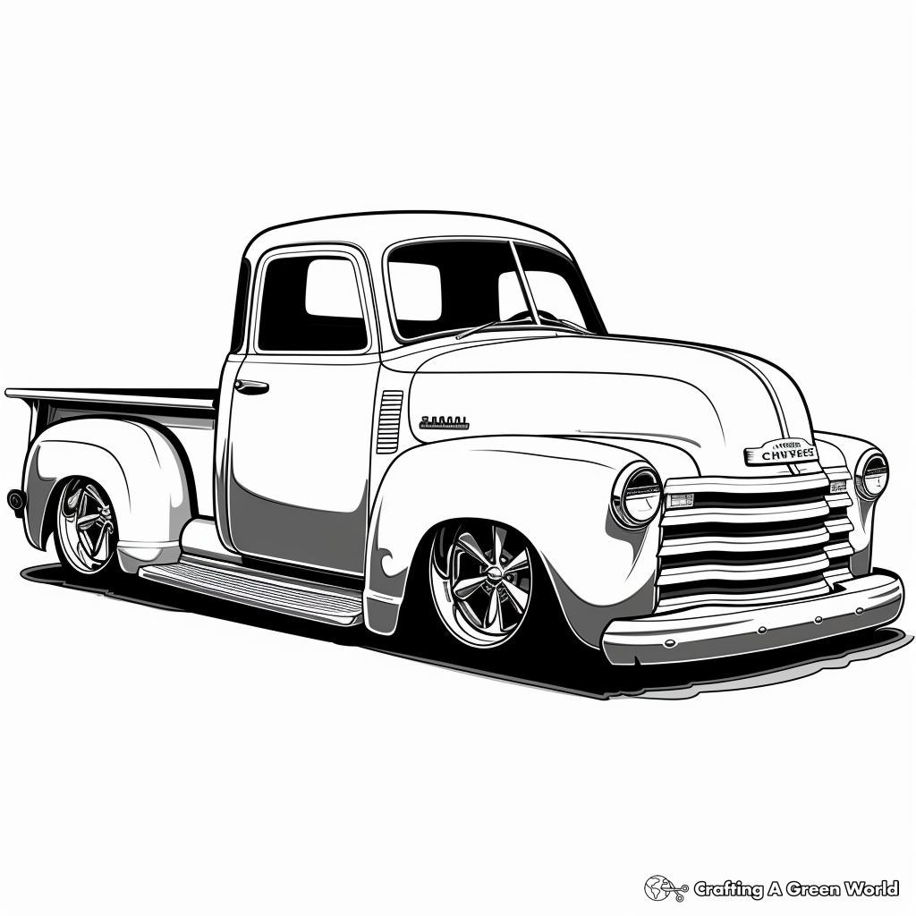 Chevy Truck Coloring Pages Free Printable 