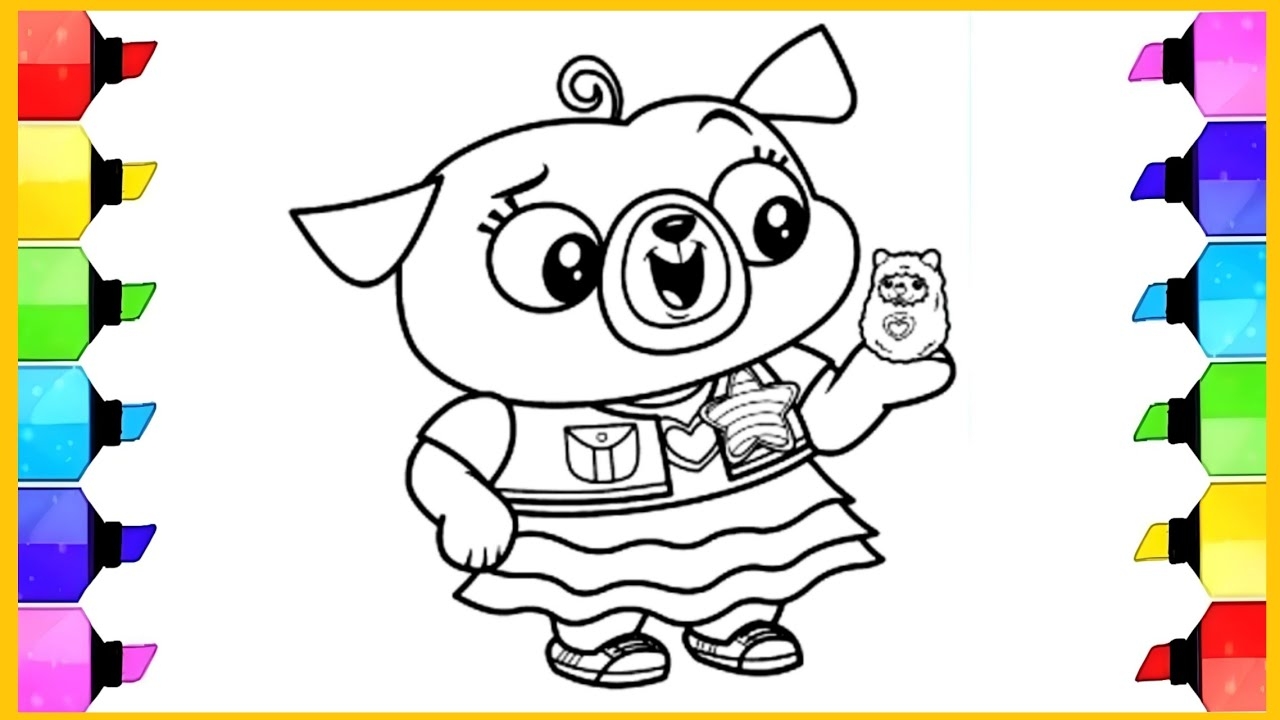 Chip And Potato Coloring With Fun Easy Chip And Potato Drawing Painting Coloring Pages For Kids YouTube