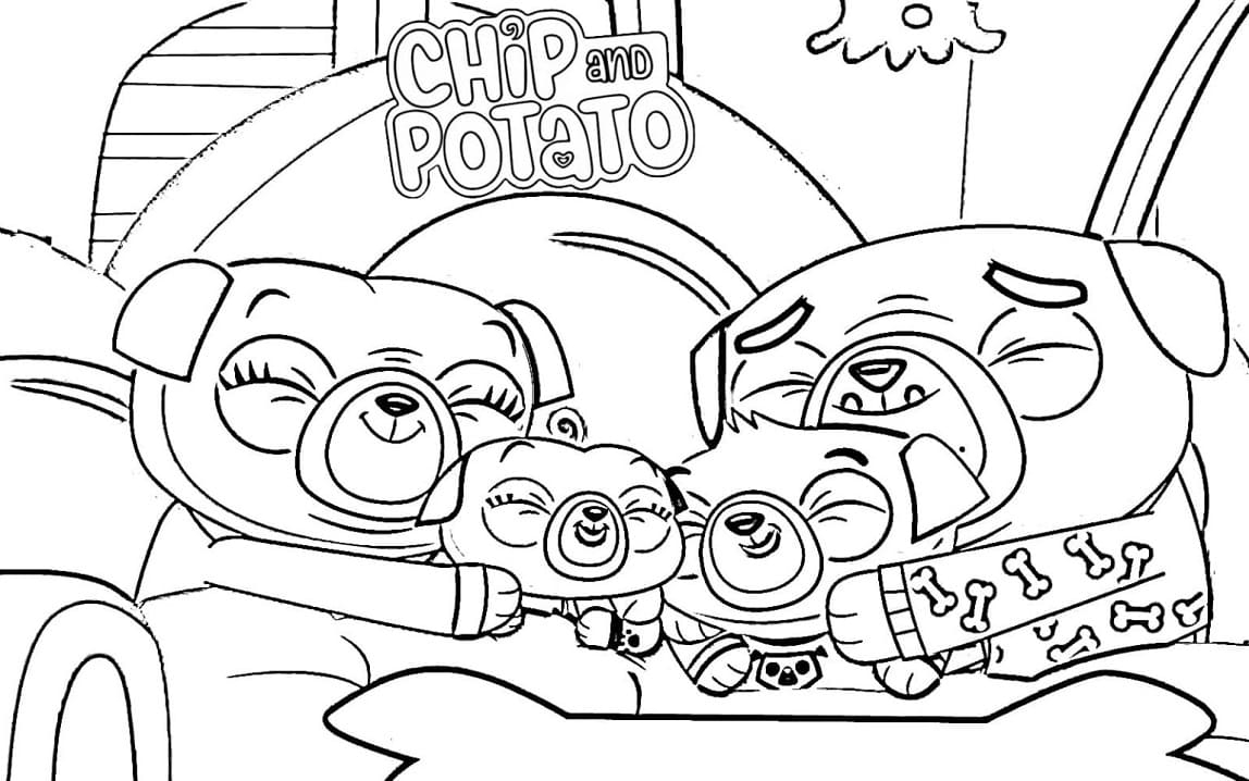 Chip And Potato Free Printable Coloring Page Download Print Or Color Online For Free