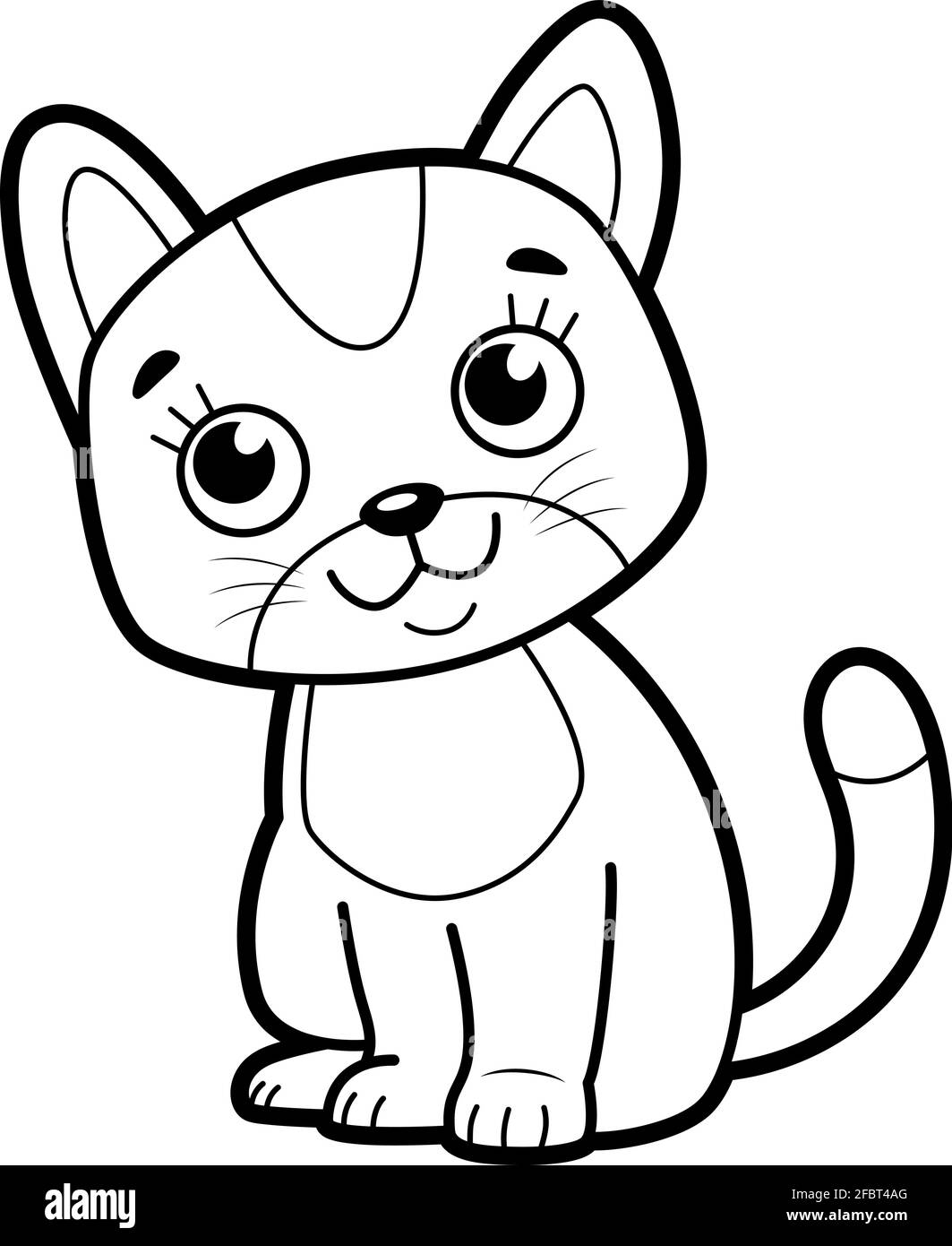 Coloring Book Or Page For Kids Cat Black And White Vector Illustration Stock Vector Image Art Alamy Coloring Book Or Page For Kids Cat Black And White Vector Illustration Stock Vector Image Art Alamy