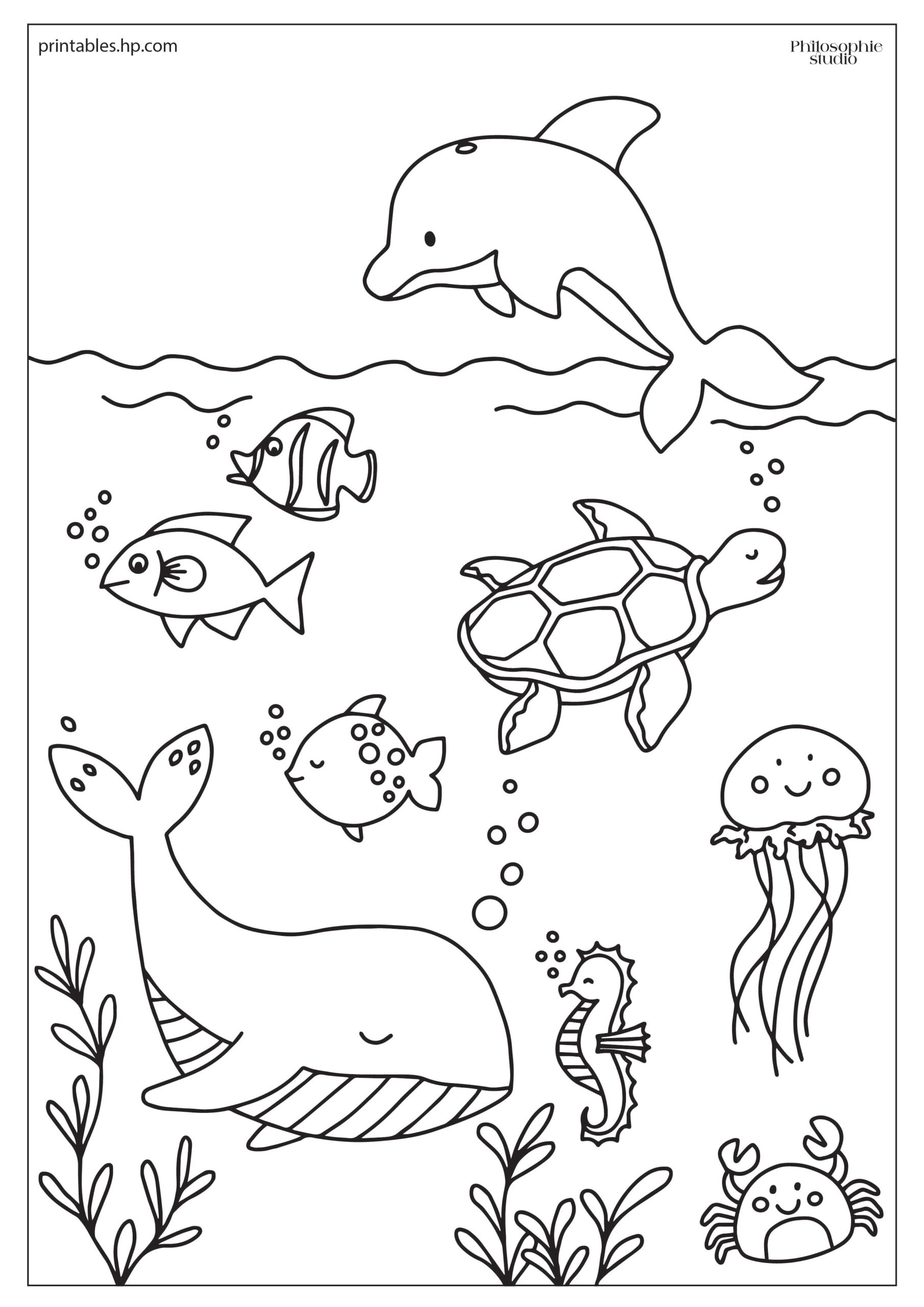 Coloring For Kids Under The Sea Printables Free Coloring Pages Learning Worksheets HP Official Site Coloring For Kids Under The Sea Printables Free Coloring Pages Learning Worksheets HP Official Site