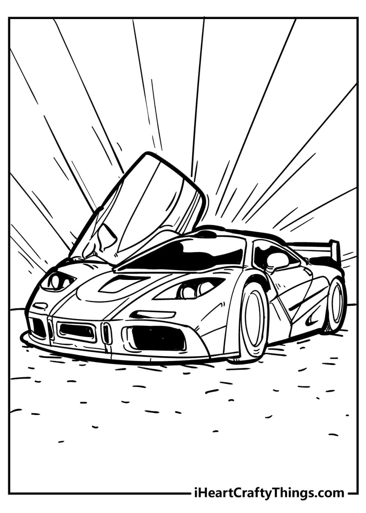 free car coloring pages printable