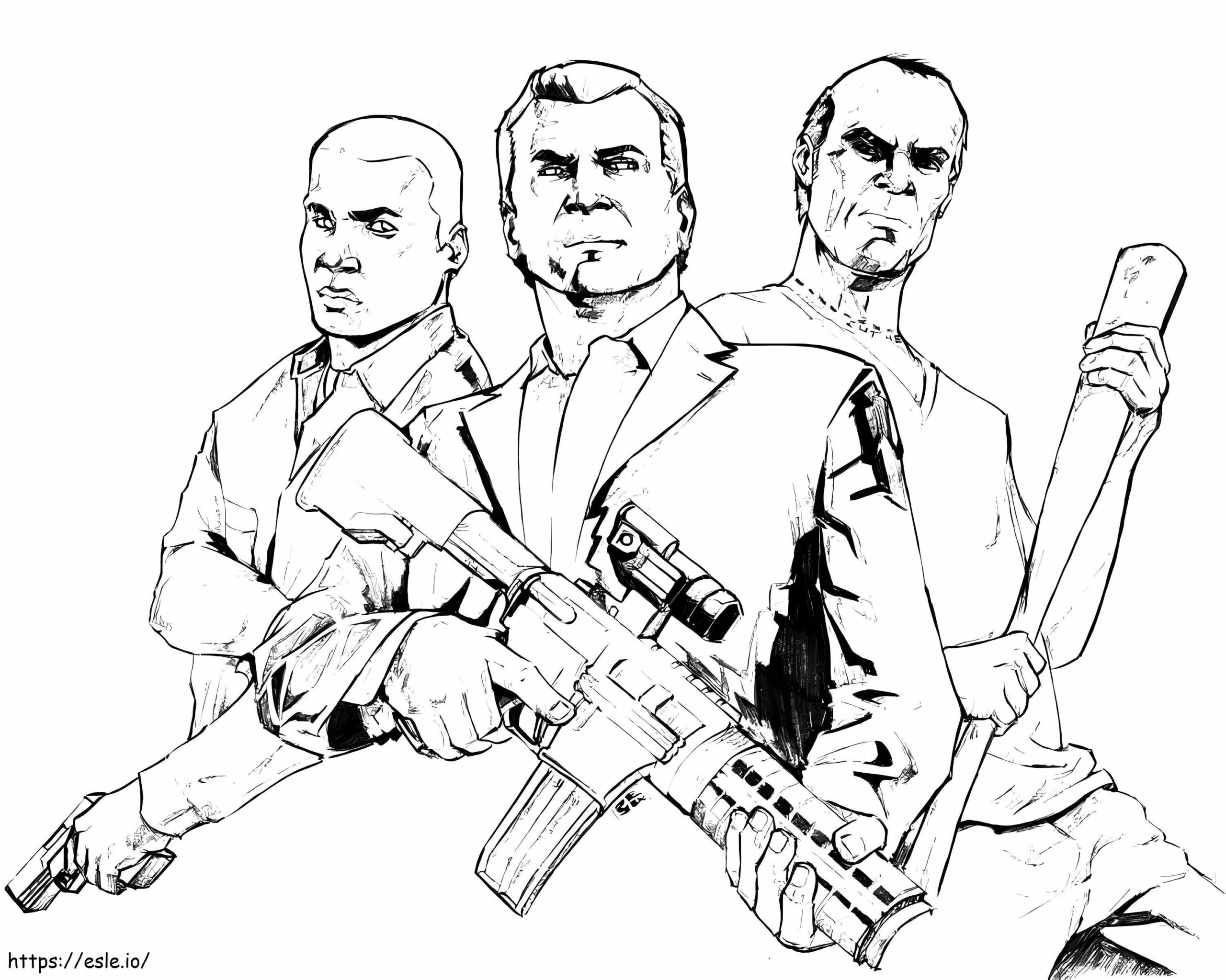 Cool GTA 5 Coloring Page Cool GTA 5 Coloring Page