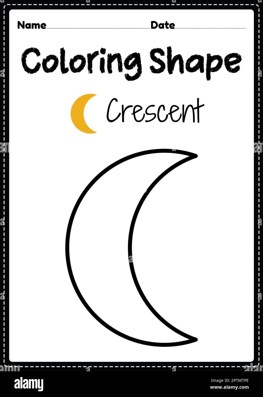 Crescent Coloring Hi res Stock Photography And Images Alamy