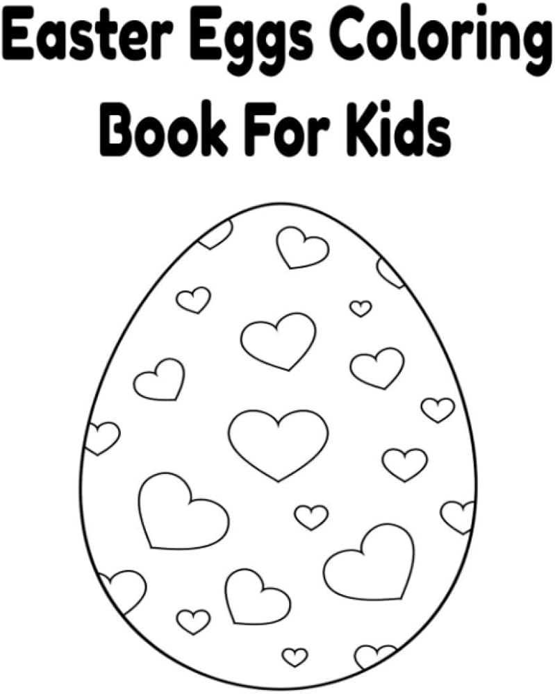 Easter Eggs Coloring Book For Kids Inc DonFrancisco 9798597388038 Amazon Books