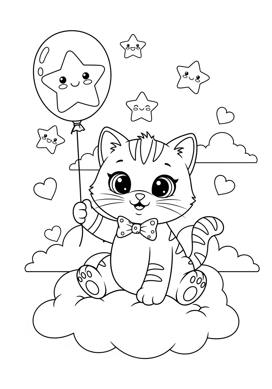 kitten coloring pages printable