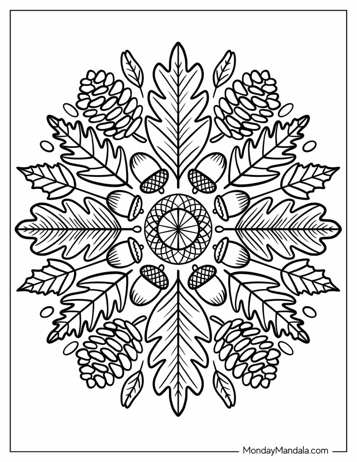 Fall Coloring Pages For Adults Free PDF Printables