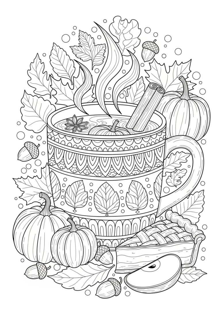 Fall Coloring Pages For Teens Printable Art Fall Coloring Pages For Teens Printable Art