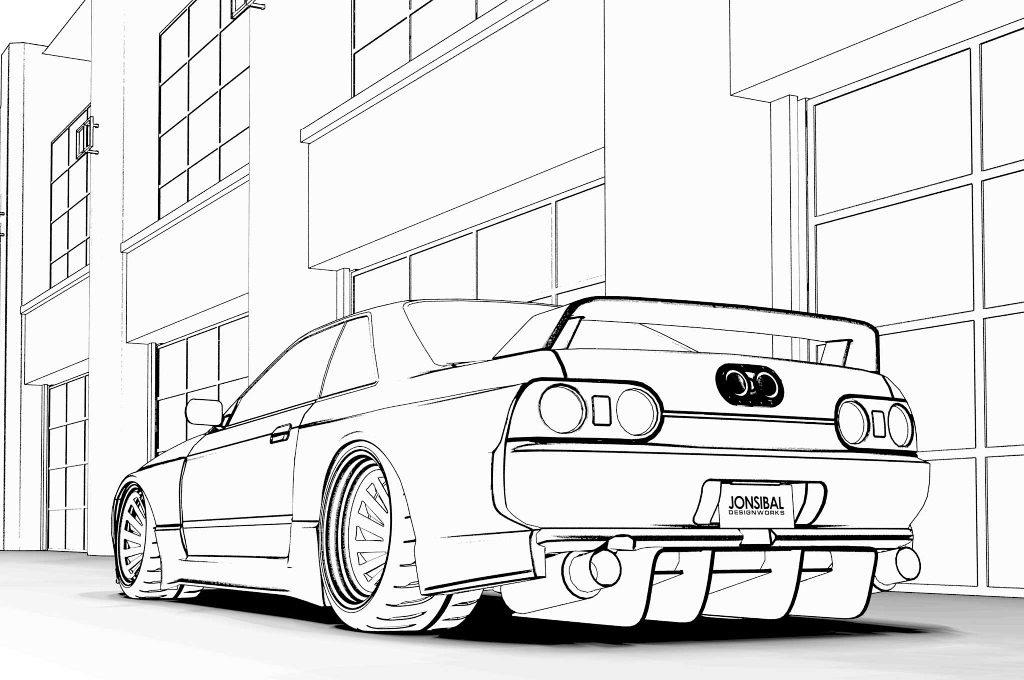 Free Car Colouring Pages Downloads Of Ferrari F40 Toyota Supra Nissan GT R And More Free Car Colouring Pages Downloads Of Ferrari F40 Toyota Supra Nissan GT R And More