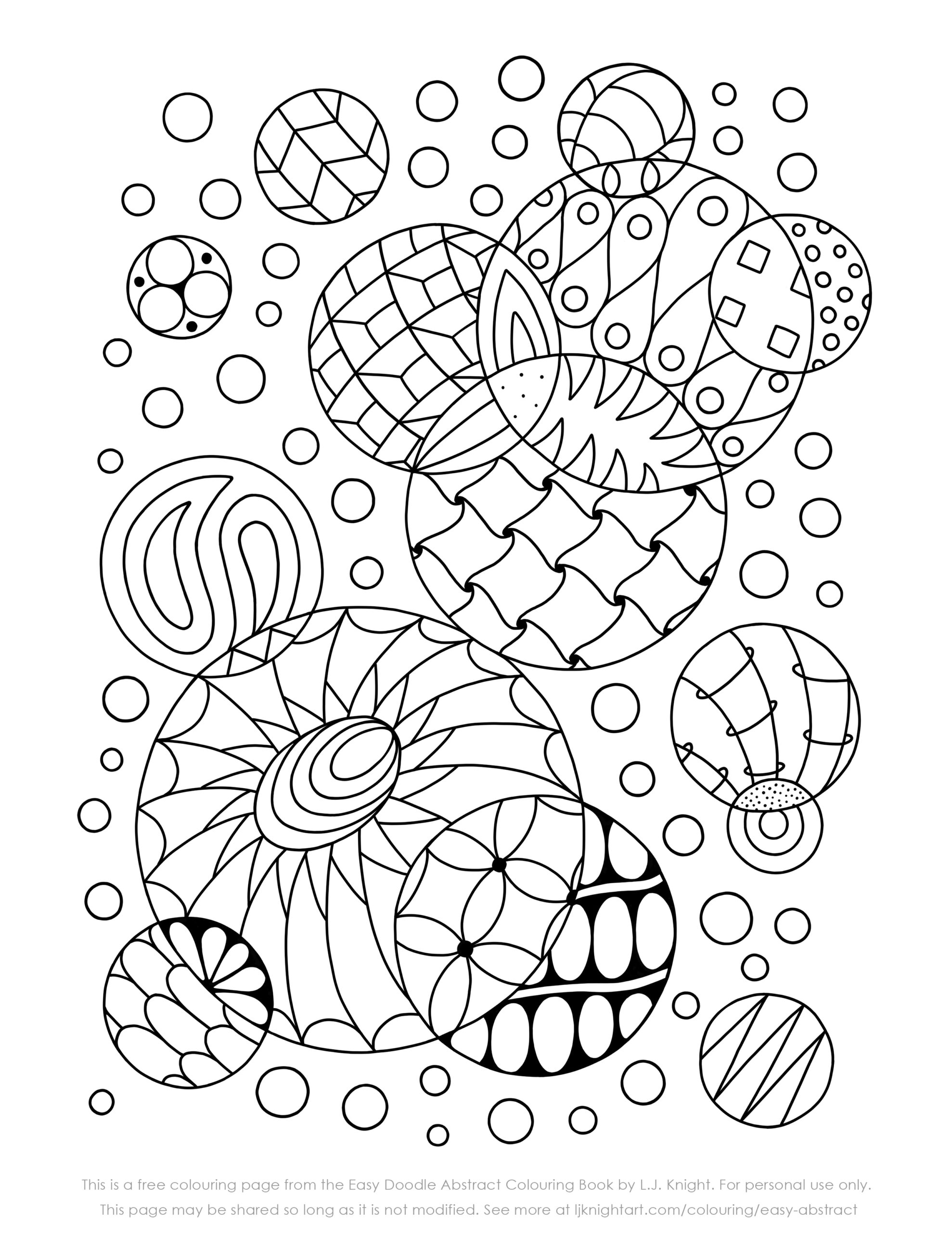 free doodle colouring pages