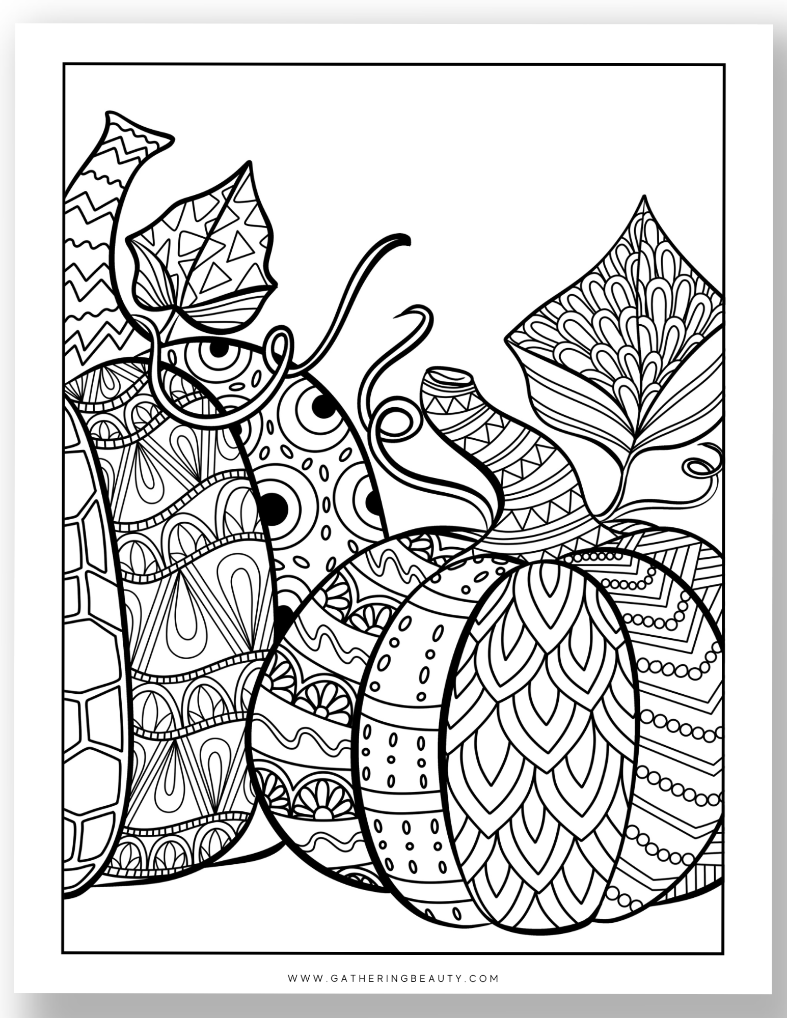 Free Fall Colouring Pages For Adults Gathering Beauty