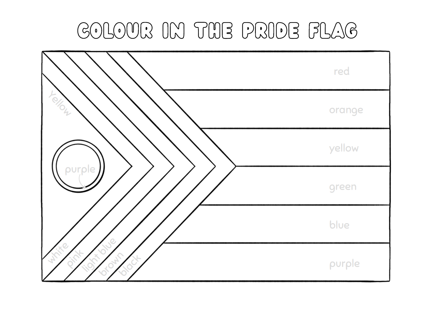 Free Printable Pride Colouring Sheets The Works